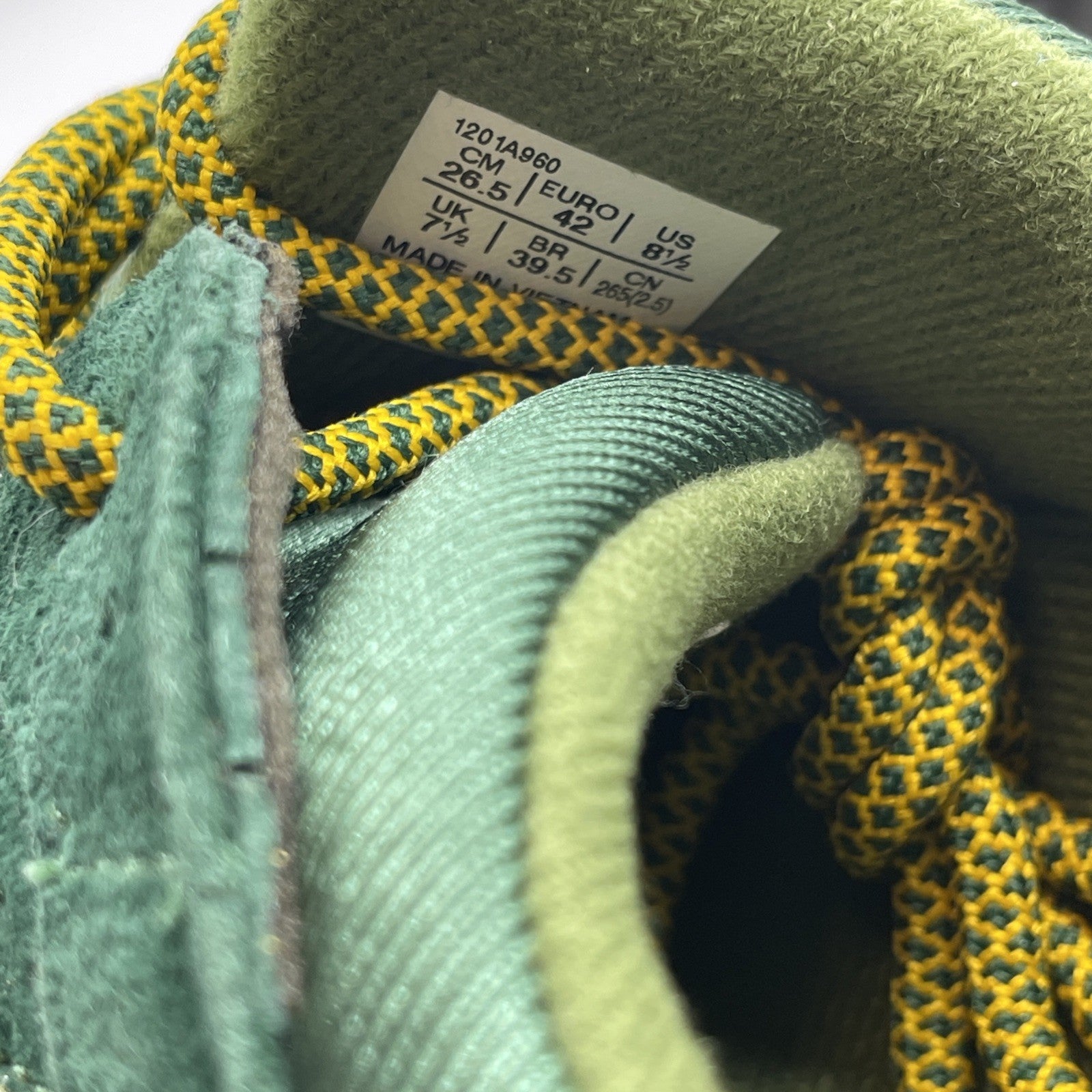 Soze 8.5 - Kith X Marvel Rogue Gel Lyte Green Yellow Suede Leather (1201A996)