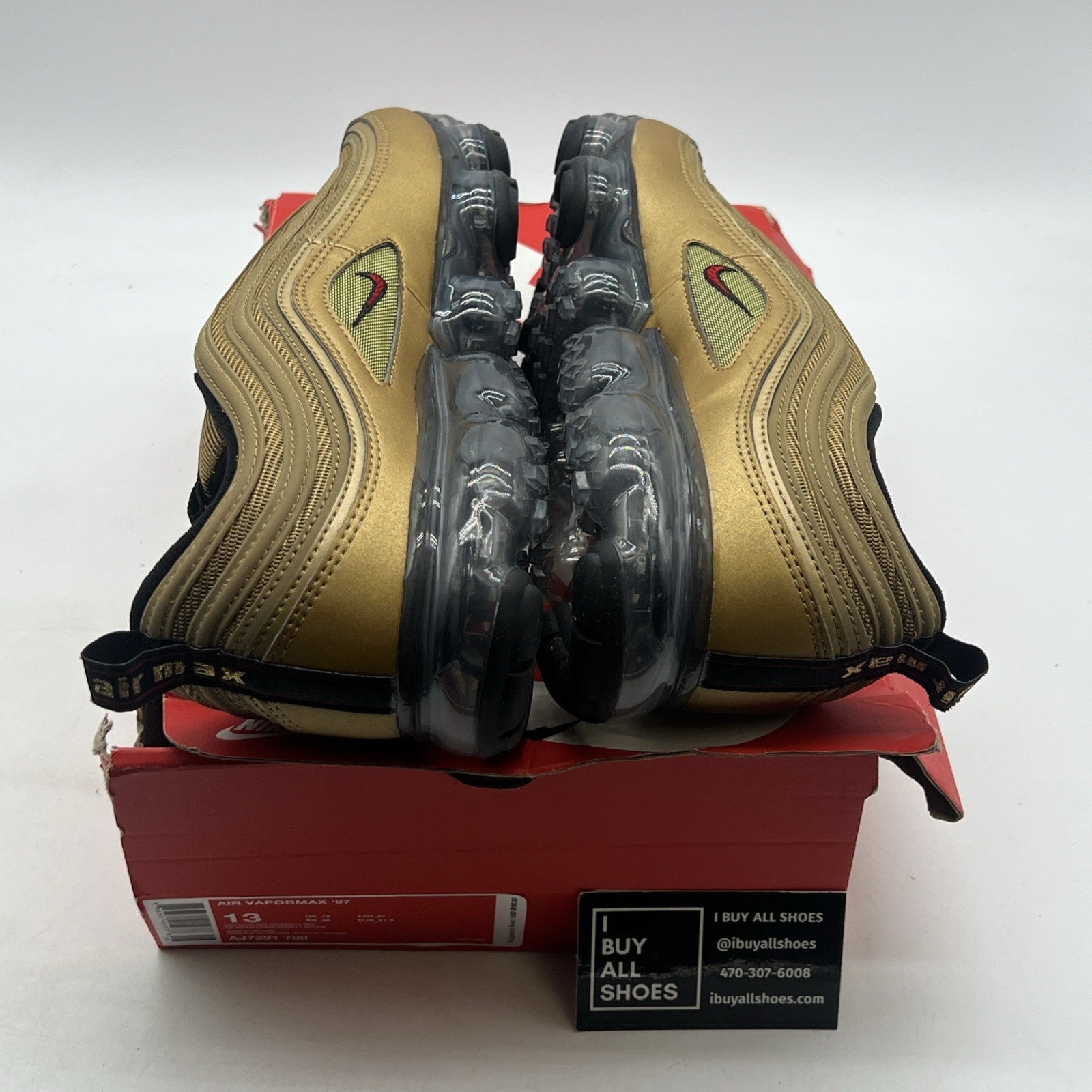Size 13 - Nike Air Vapormax 97 Metallic Gold (AJ7291-700)