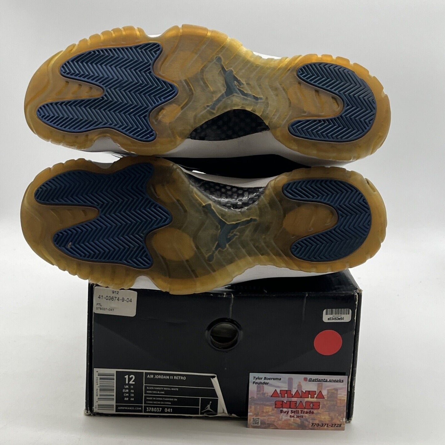 Size 12 - Air Jordan 11 Retro 2009 Space Jam (378037-041)