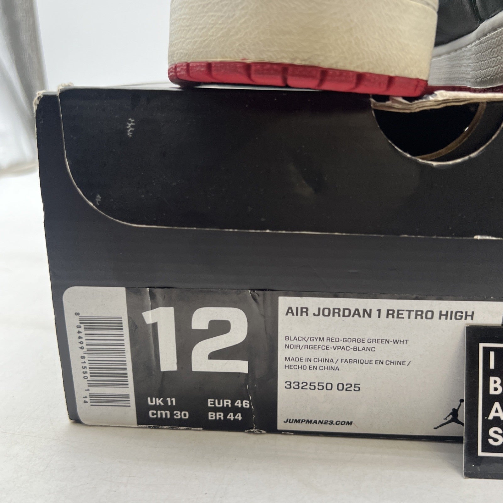 Size 12 - Air Jordan 1 Retro High Gucci (332550-025)