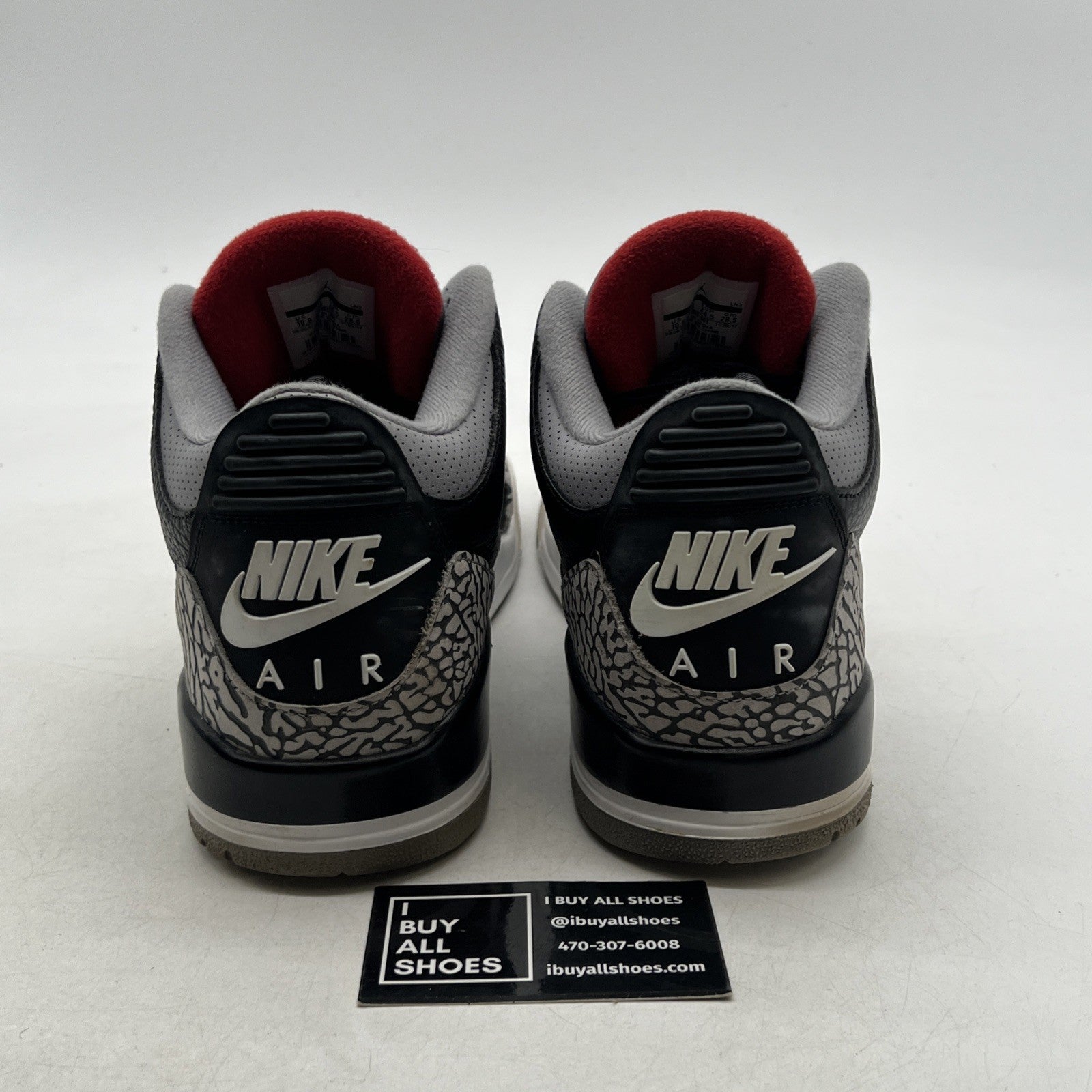 Size 10.5 - Air Jordan 3 Retro OG Mid Black Cement (854262-001)