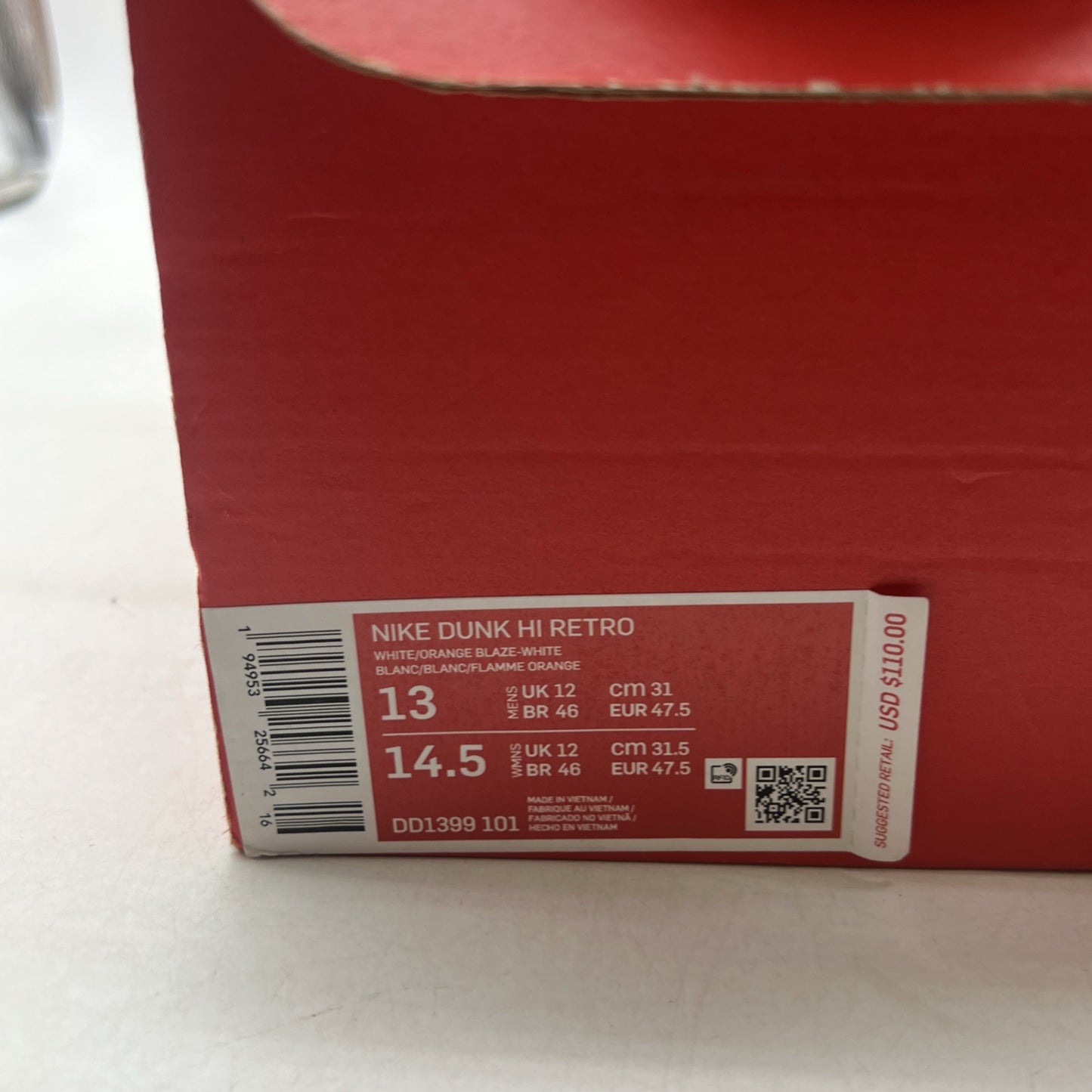 Size 13 - Nike Dunk SP 2021 High Syracuse (DD1399-101)
