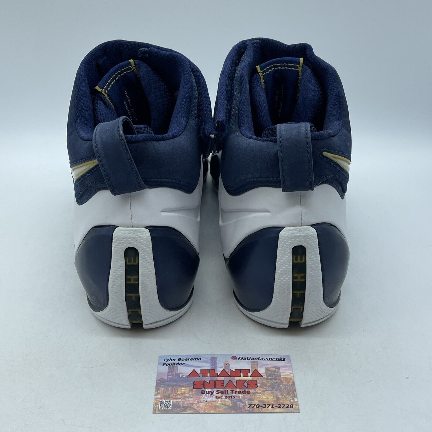 Size 12 - Nike Zoom LeBron 4 West Coast Blue White Suede Leather (314647-111)