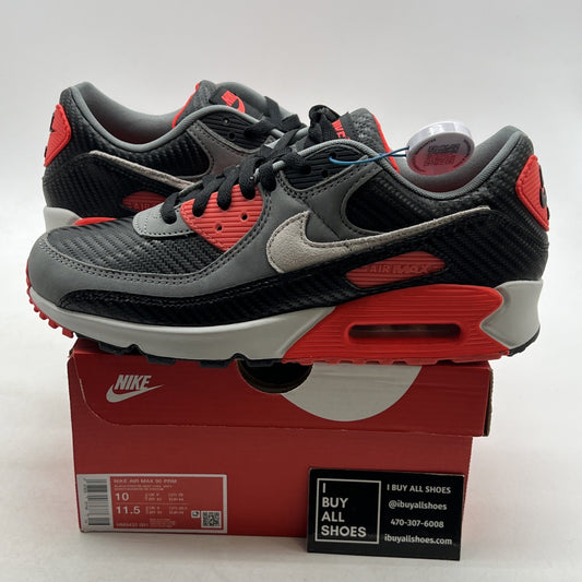 Size 10 - Nike Air Max 90 Premium Carbon Fiber Infrared (HM9432-001)