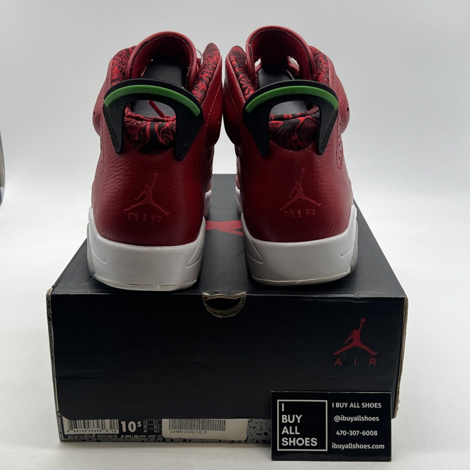 Size 10.5 - Air Jordan 6 Spizike History of Jordan (694091-625)