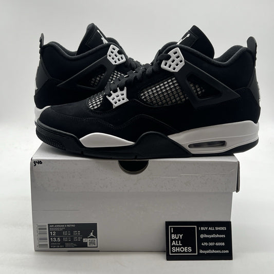 Size 12 - Air Jordan 4 Retro White Thunder (FQ8138-001)