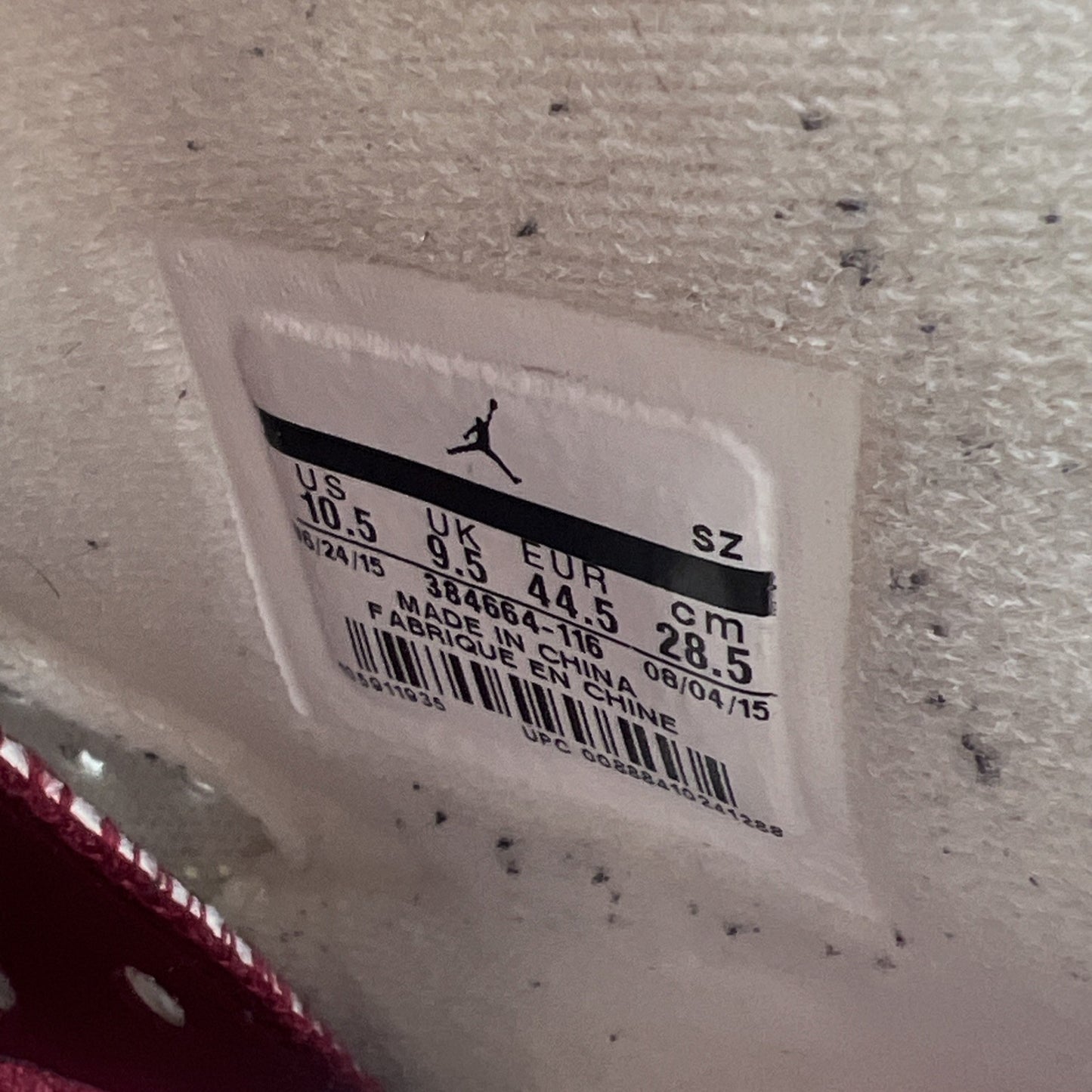 Size 10.5 - Air Jordan 6 Retro 2015 Maroon (384664-116)