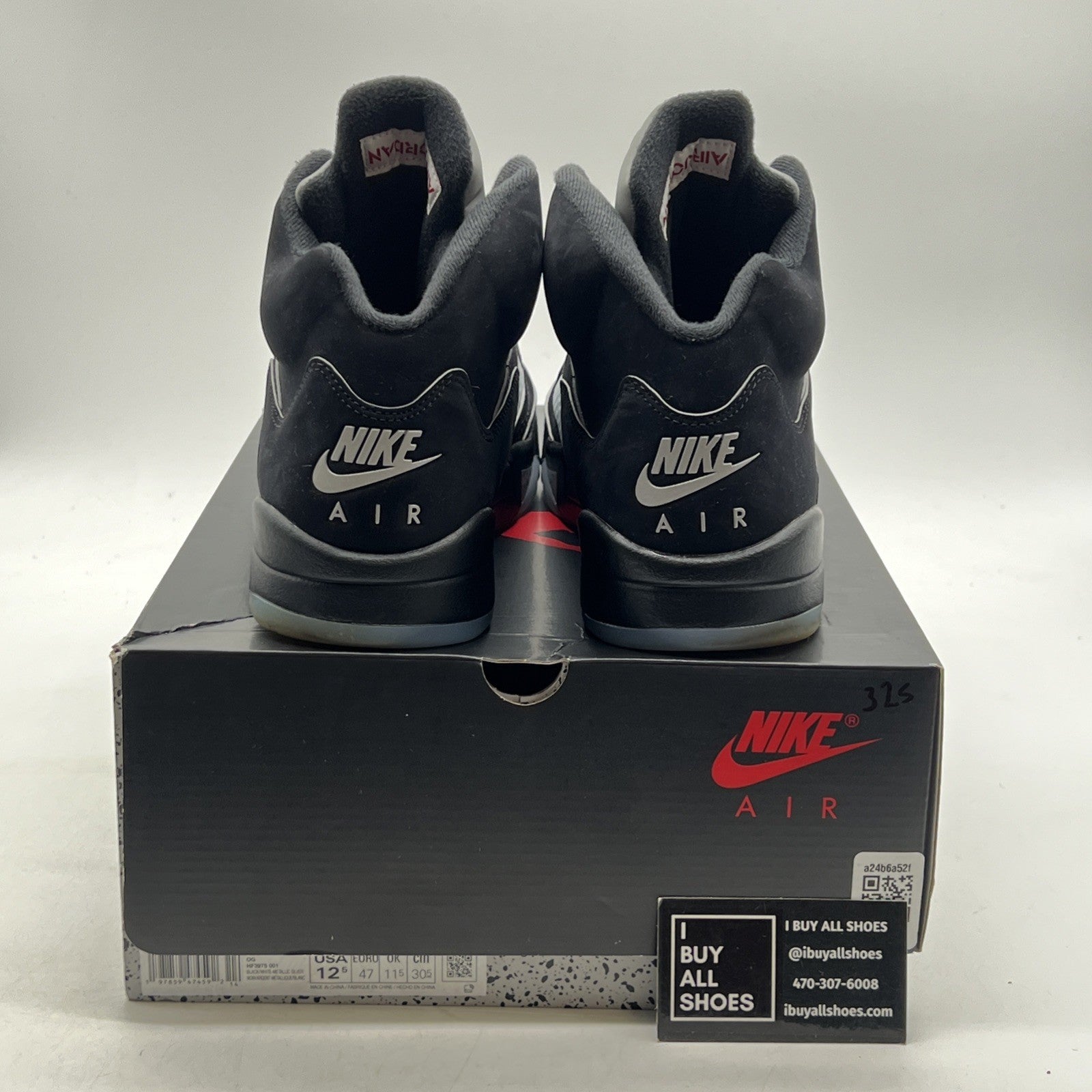 Size 12.5 - Air Jordan 5 Retro OG Black Metallic Reimagined (HF3975-001)