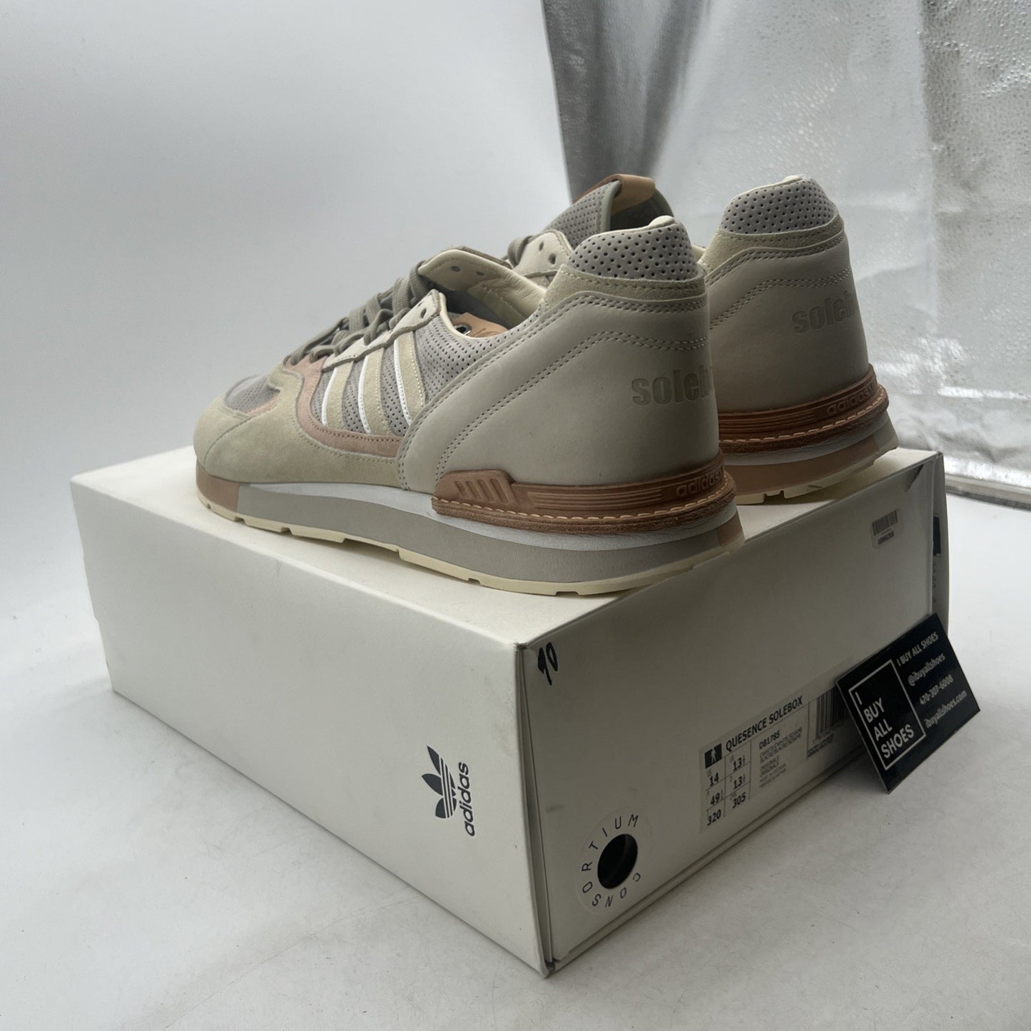 Size 14 - adidas Solebox x Quesence Italian Leathers Pack (DB1785)