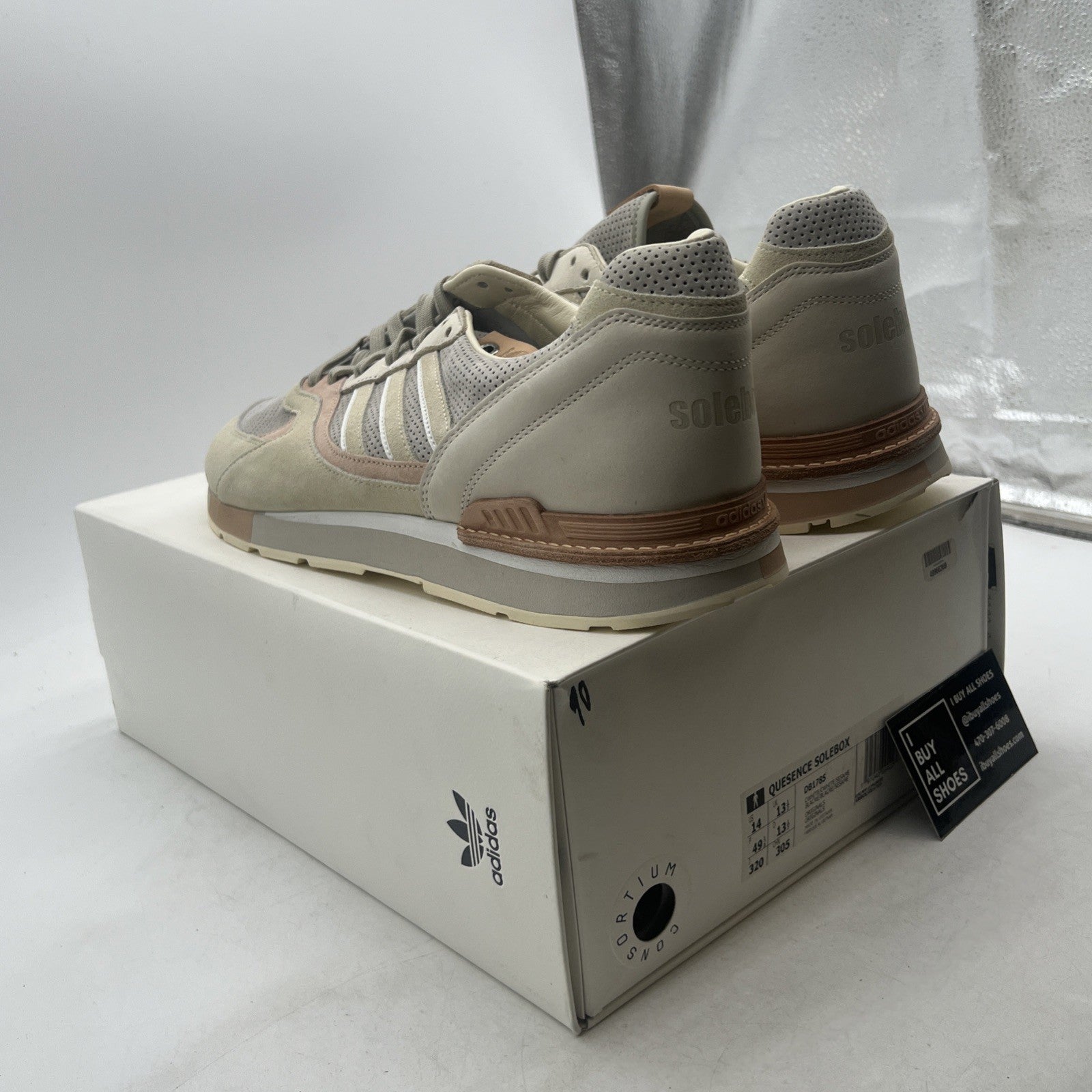 Size 14 - adidas Solebox x Quesence Italian Leathers Pack (DB1785)
