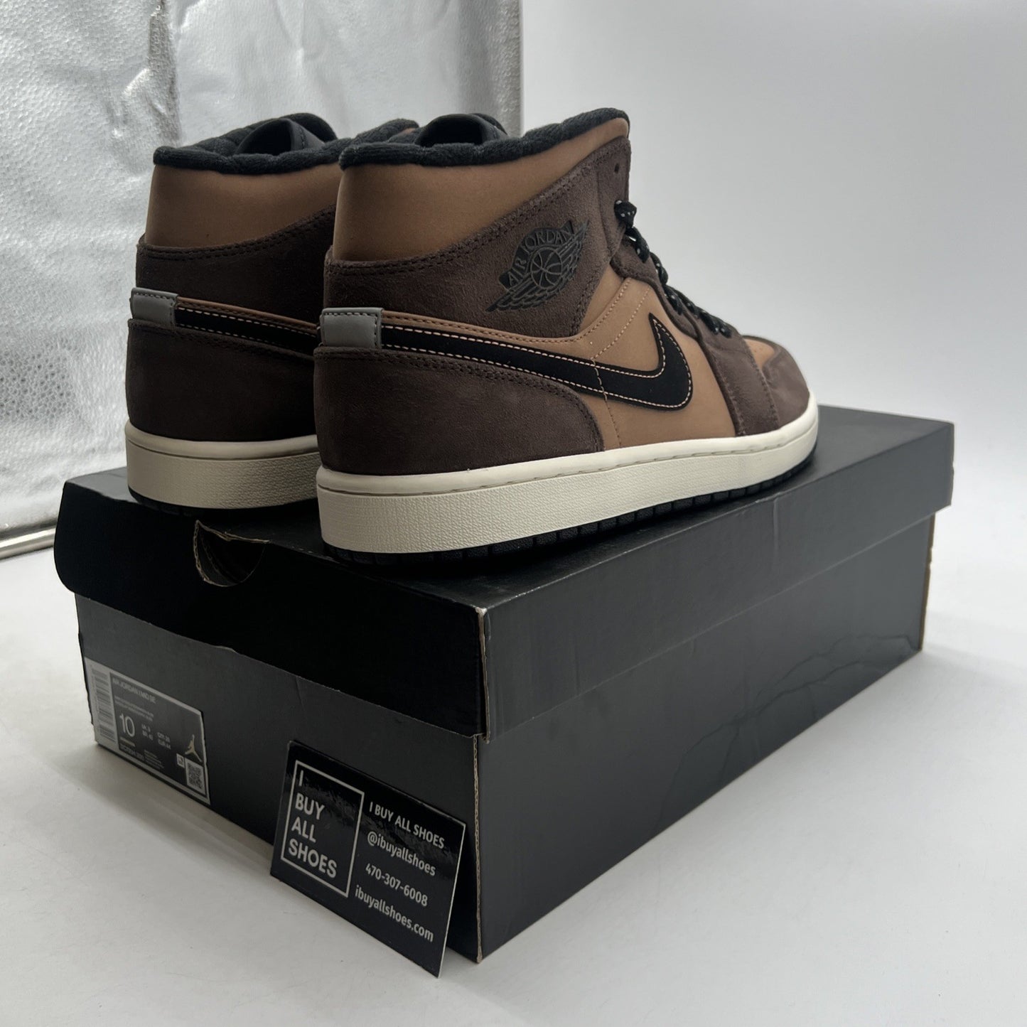 Size 10 - Air Jordan 1 Mid SE - Dark Chocolate (DC7294-200)