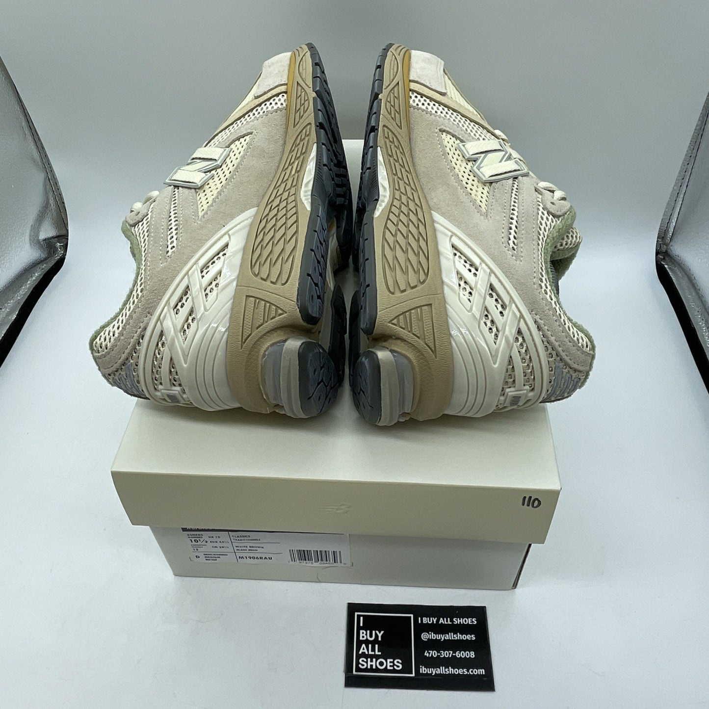 Size 10.5 - New Balance AURALEE x 1906R Bone White Brown Suede (M1906RAU)