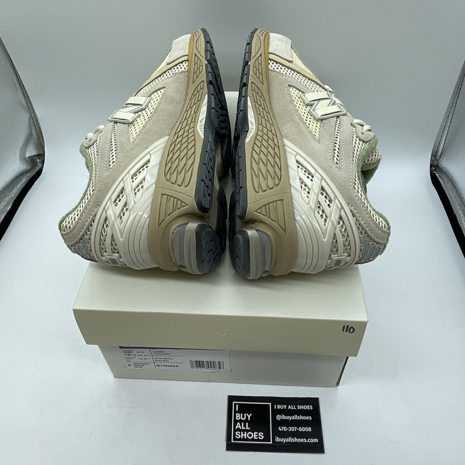 Size 10.5 - New Balance AURALEE x 1906R Bone White Brown Suede (M1906RAU)