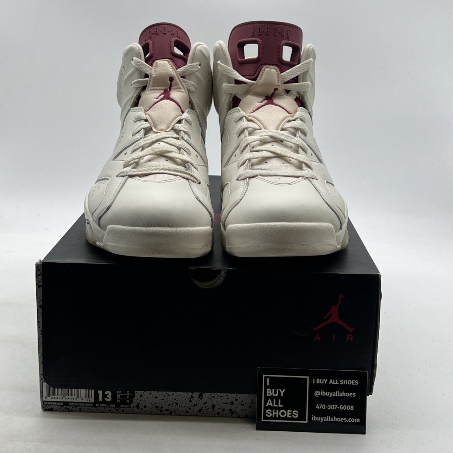 Size 13 - Air Jordan 6 Retro 2015 Maroon (384664-116)