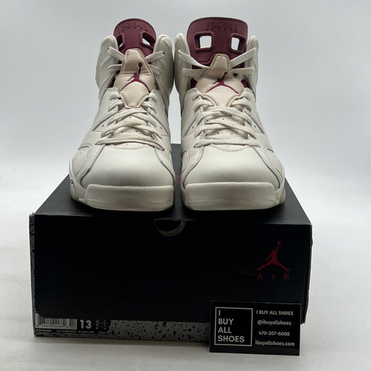 Size 13 - Air Jordan 6 Retro 2015 Maroon (384664-116)