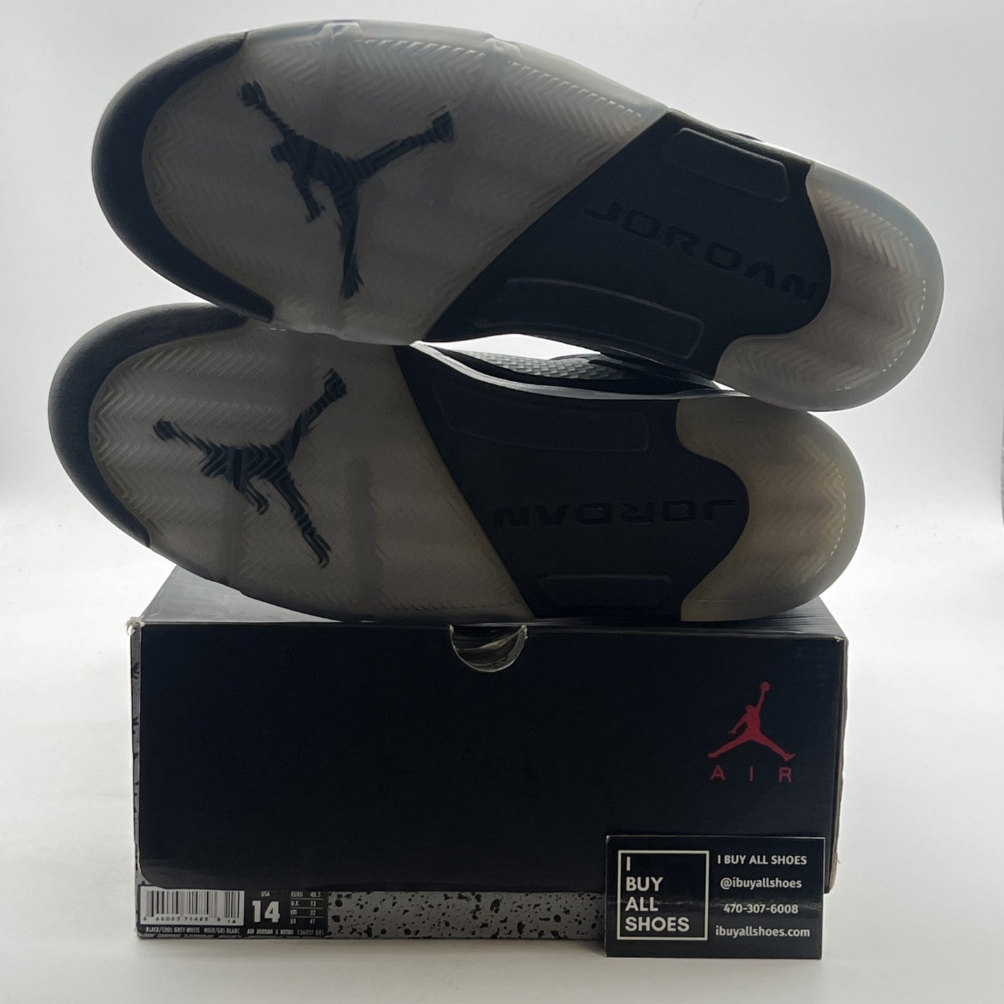 Size 14 - Air Jordan 5 Retro 2013 Oreo (136027-035)