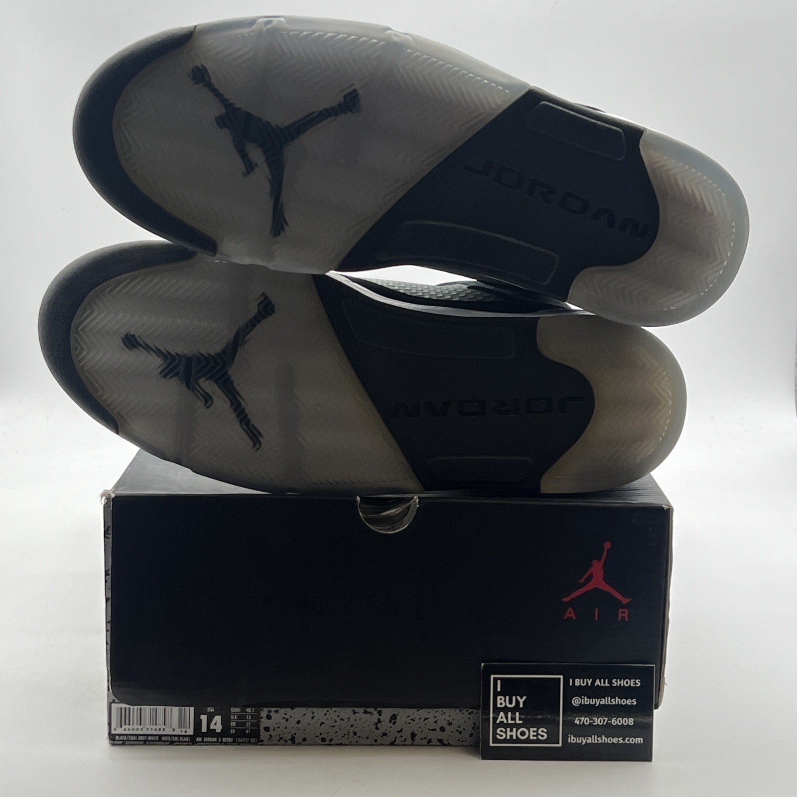 Size 14 - Air Jordan 5 Retro 2013 Oreo (136027-035)