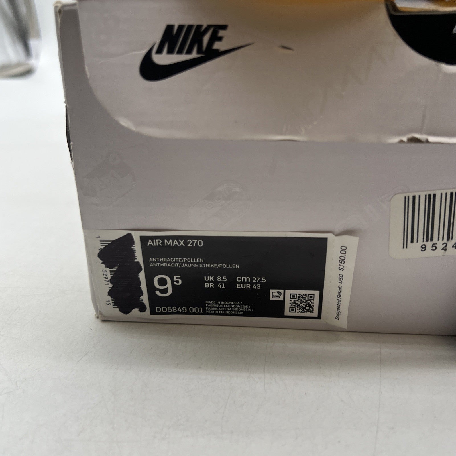 Size 9.5 - Nike Air Max 270 Go The Extra Smile (DO5849-001)