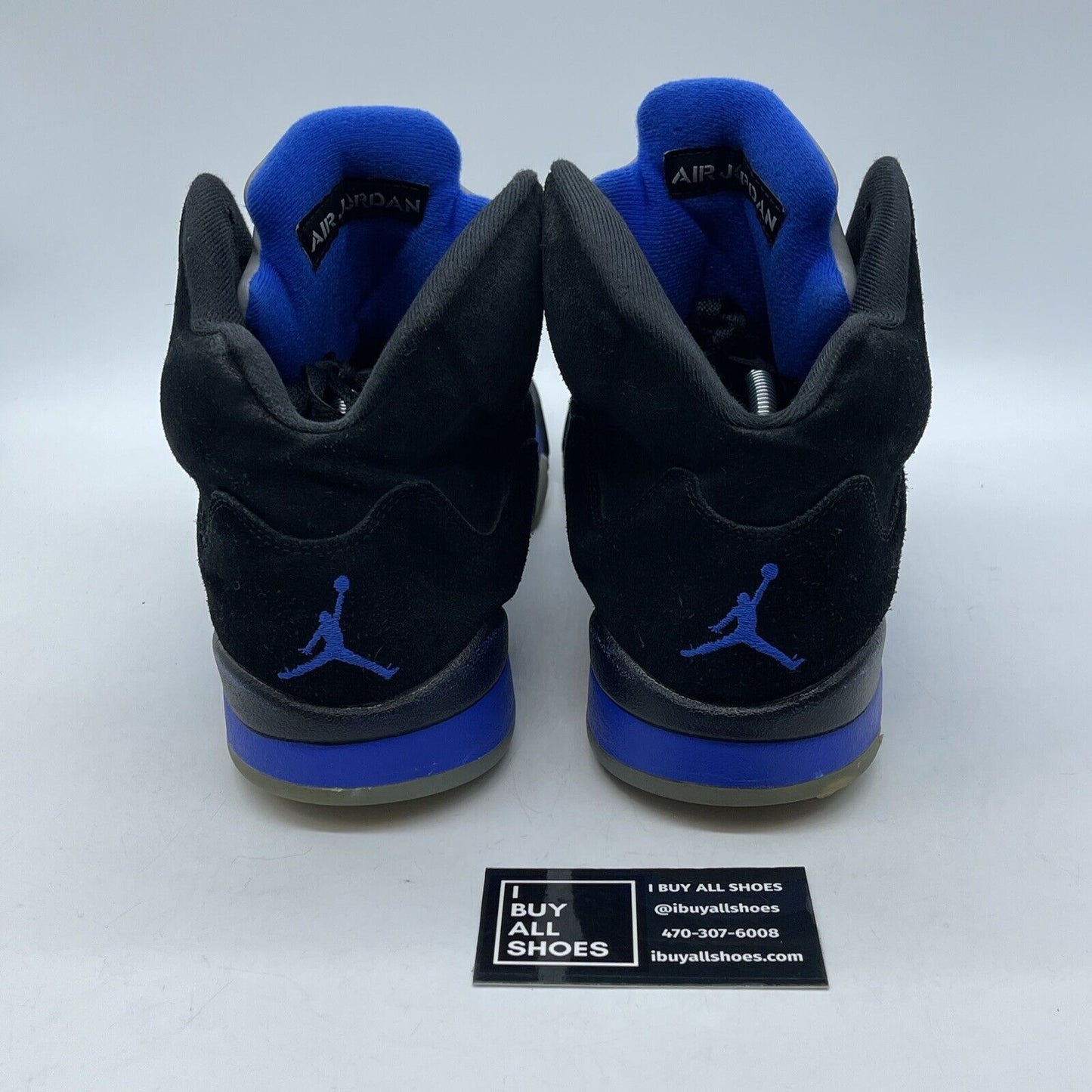 Size 13 - Jordan 5 Retro Mid Racer Blue Black Suede Leather (CT4838-004)