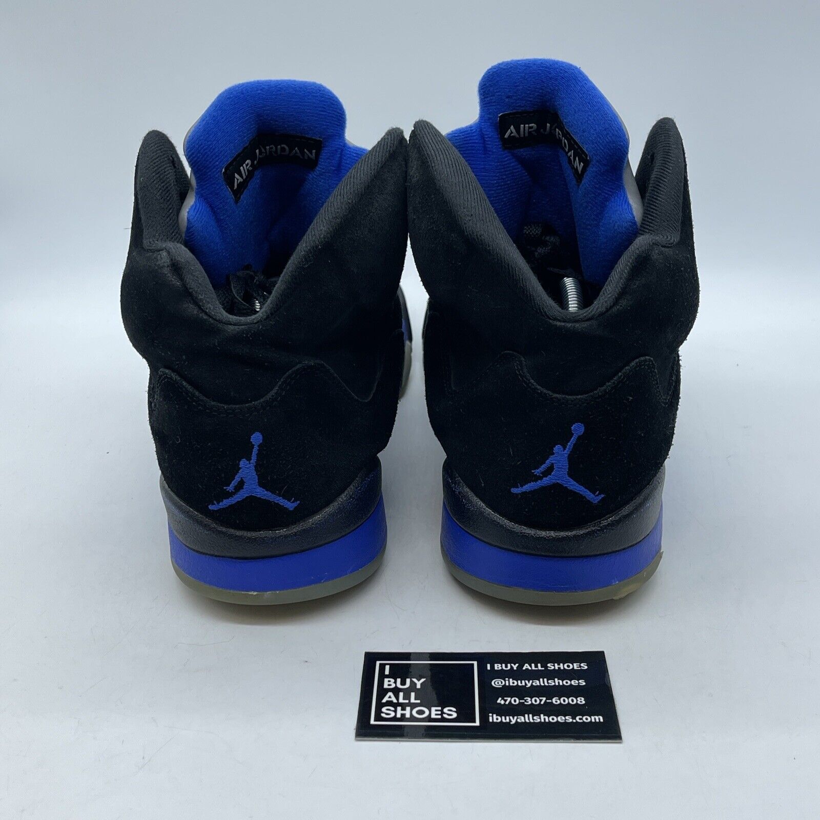 Size 13 - Jordan 5 Retro Mid Racer Blue Black Suede Leather (CT4838-004)