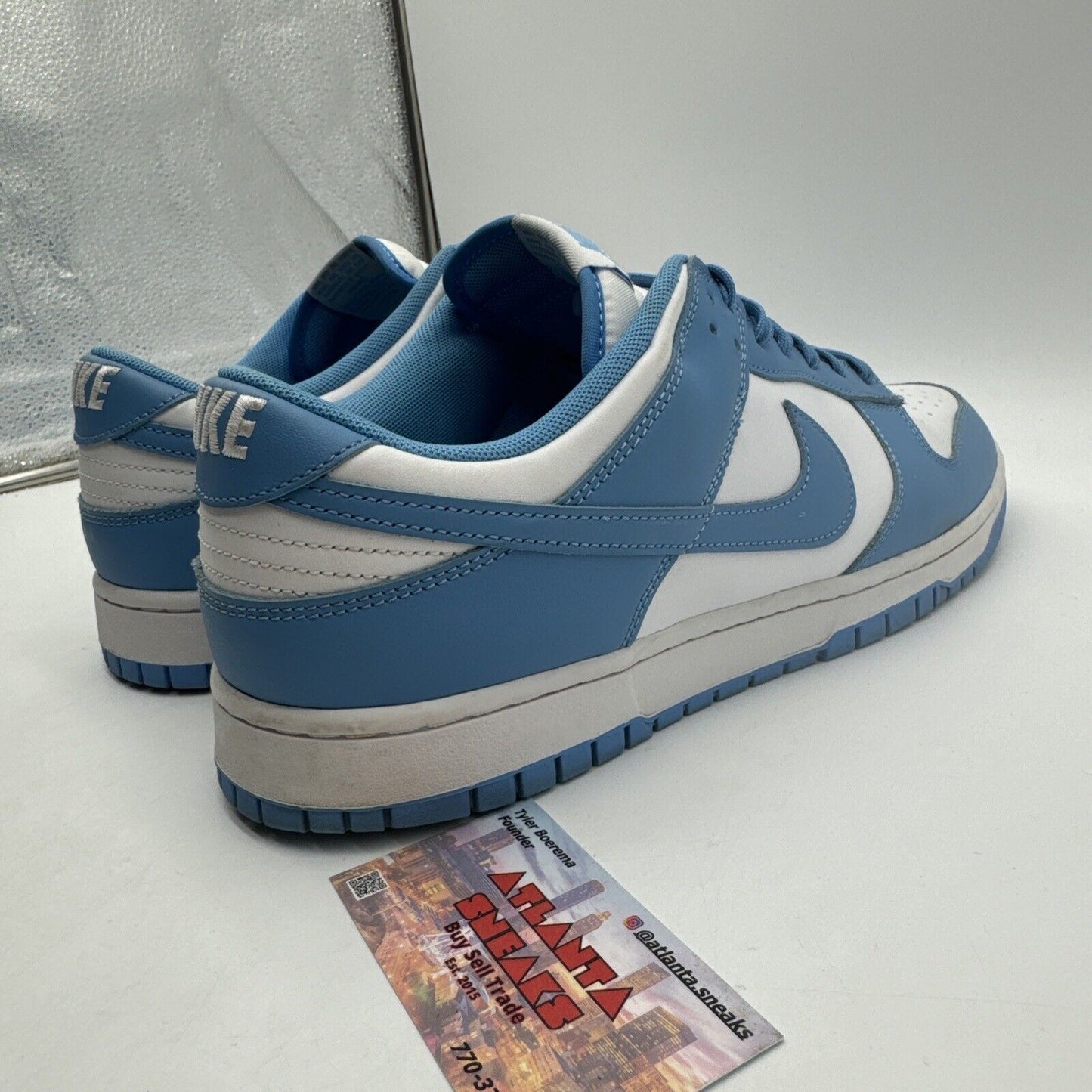 Size 14 - Nike Dunk Low University Blue Unc White Blue Baby Chapel Hill White