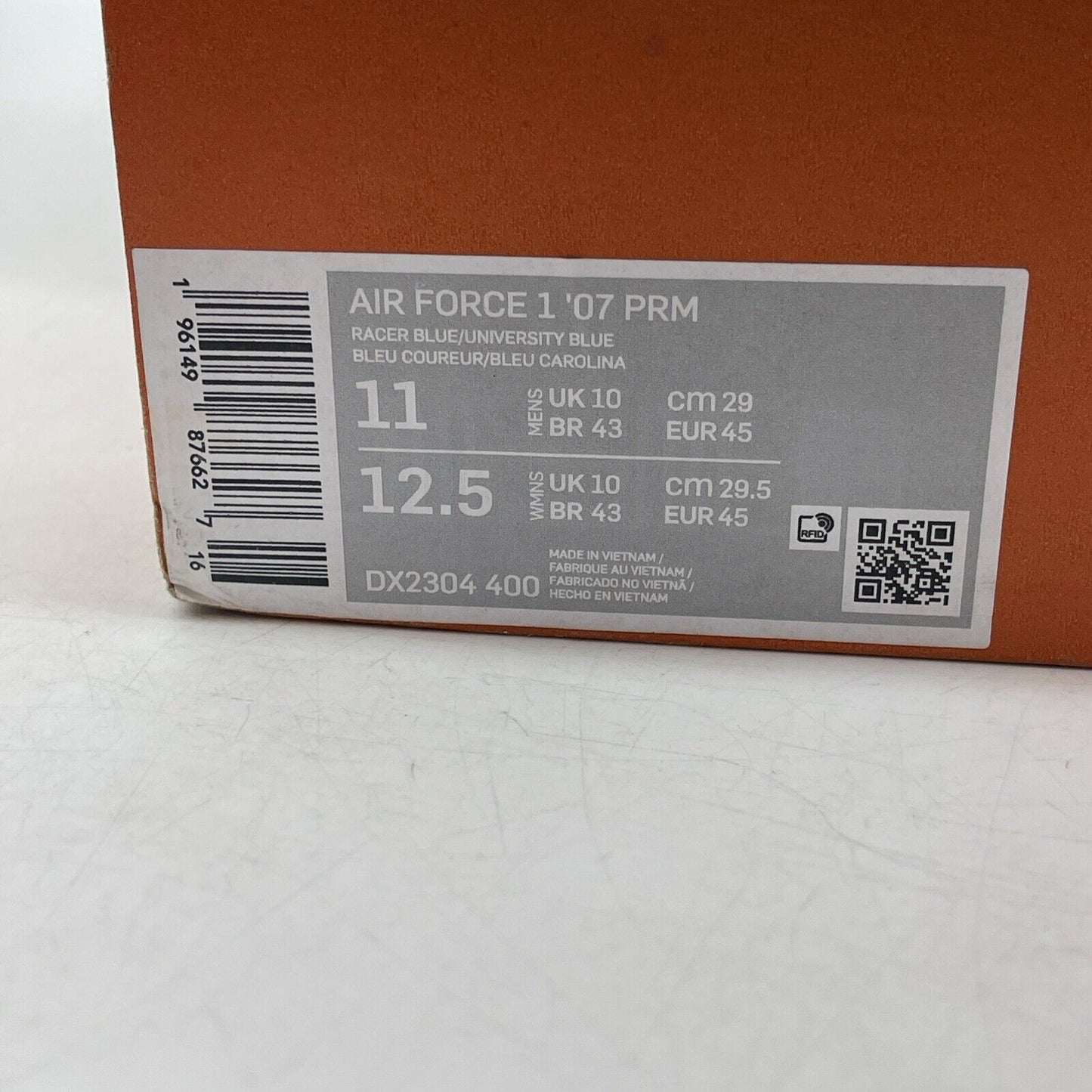 Size 11 - Nike Air Force 1 '07 Patched Up - Los Angeles White Blue (DX2304-400)