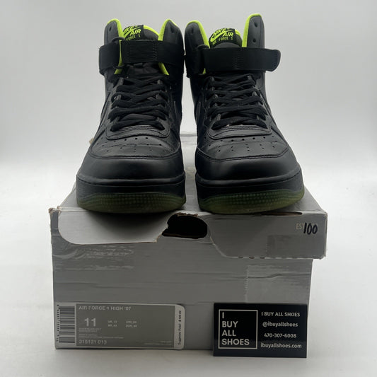 Size 11 - Nike Air Force 1 High Black Volt (315121-013)