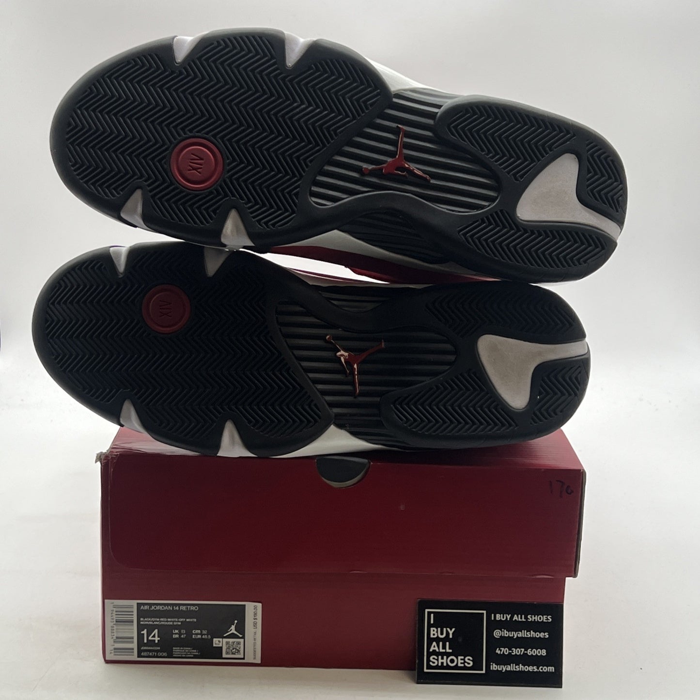 Size 14 - Air Jordan 14 Retro Gym Red (487471-006)