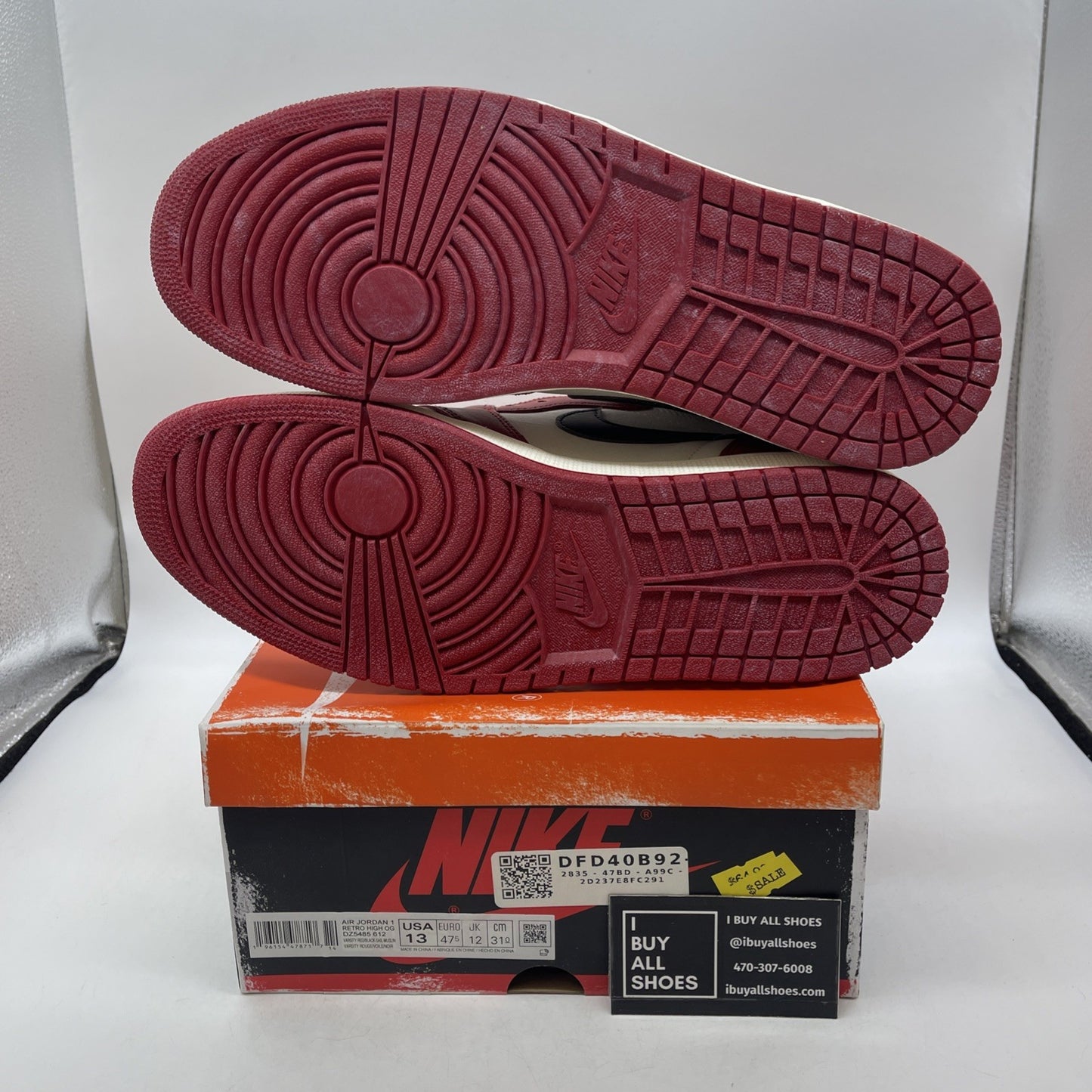 Size 13 - Air Jordan 1 Retro High OG Chicago Reimagined Lost & Found DZ5485-612