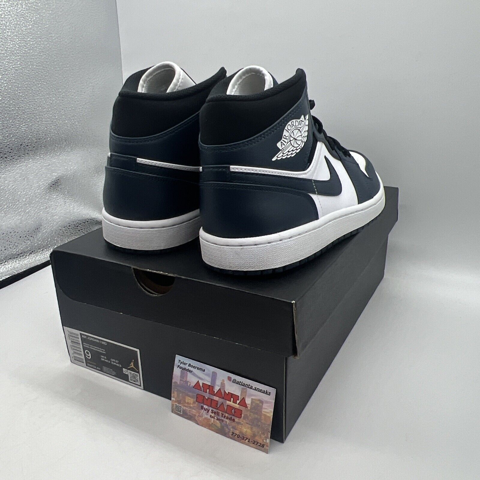 Size 9 - Jordan 1 Mid Armory Navy 2021 Brand New Og All