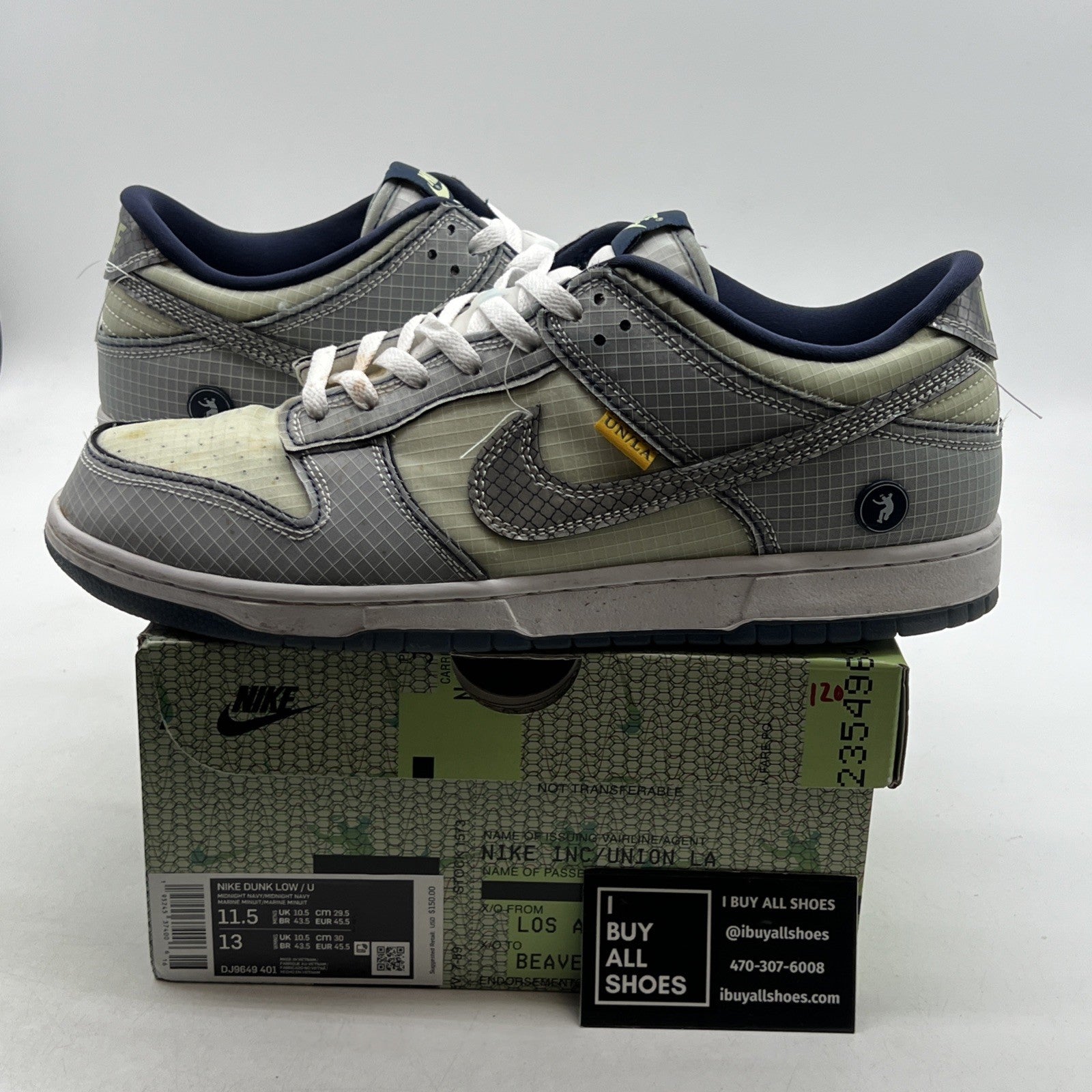 Size 11.5 - Nike Dunk Low x Union LA Marine Minuit/Midnight Navy (DJ9649-401)