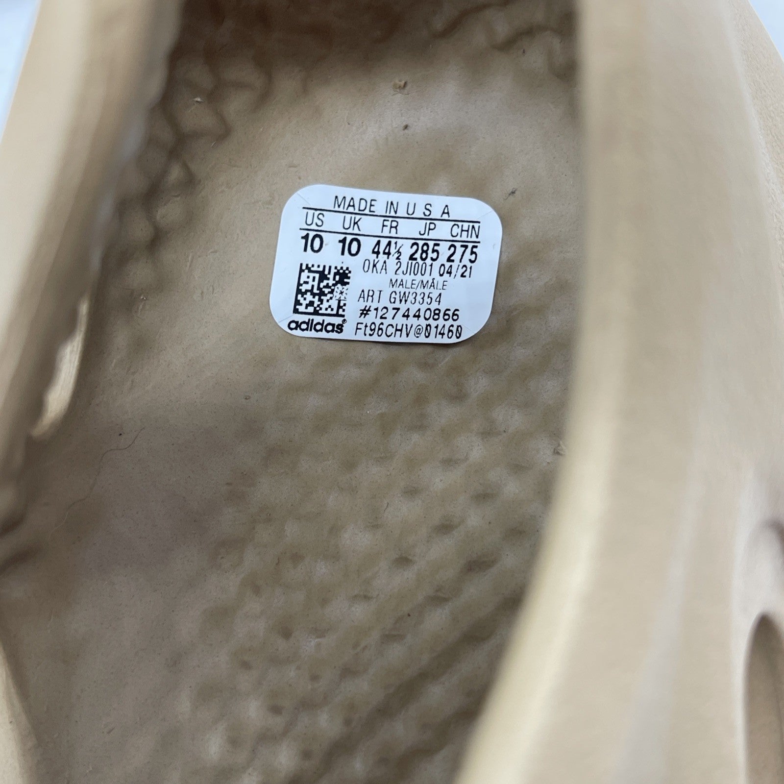 Size 10 - adidas Yeezy Foam RNNR Ochre Brown (GW3354)