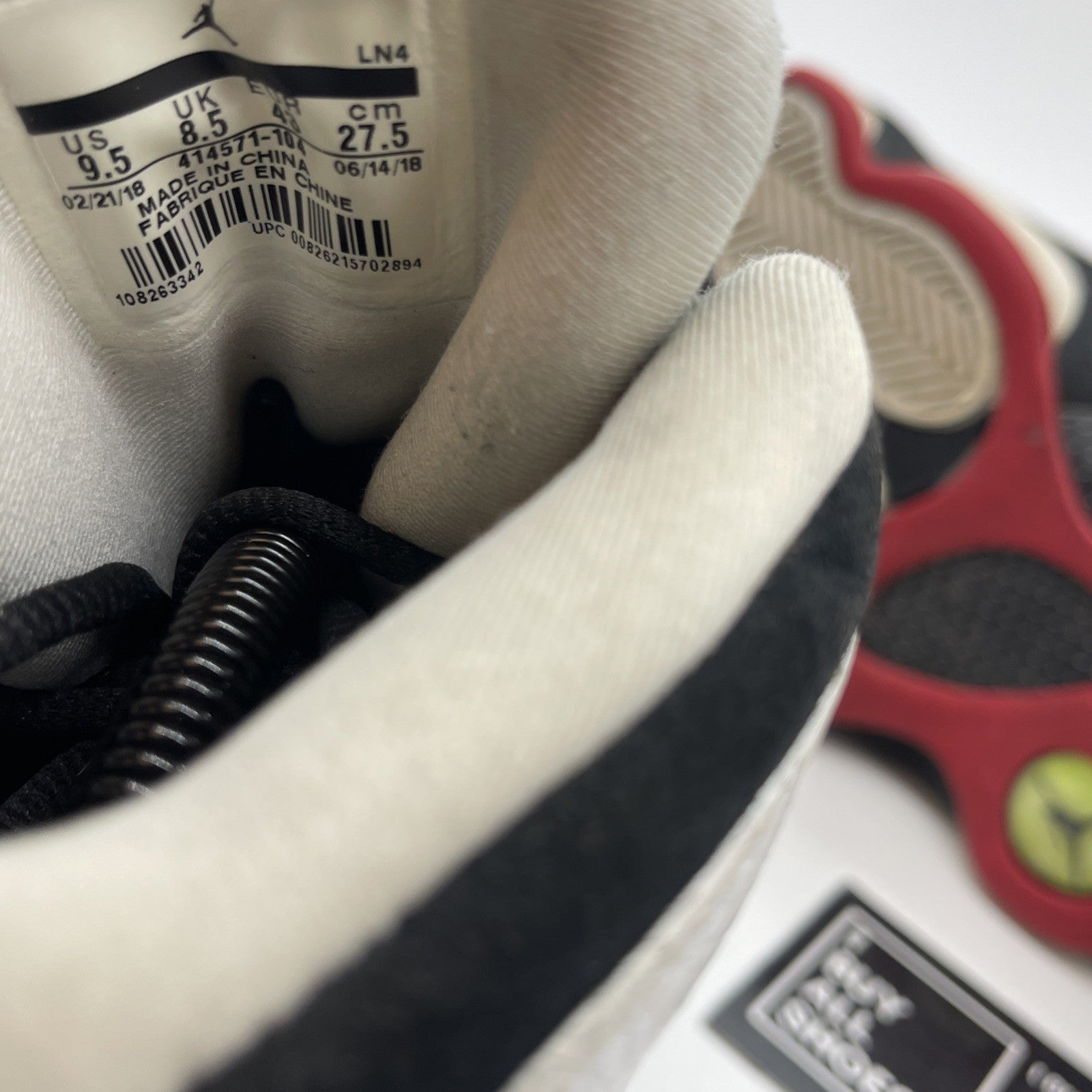 Size 9.5 - Jordan 13 Retro He Got Game 2018 White Black Suede (414571-104)