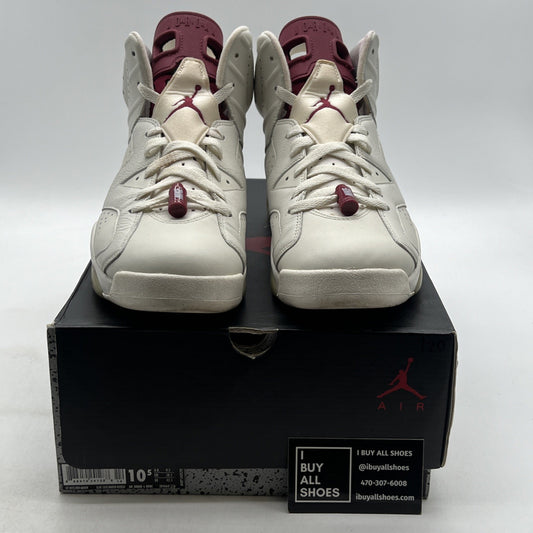 Size 10.5 - Air Jordan 6 Retro 2015 Maroon (384664-116)