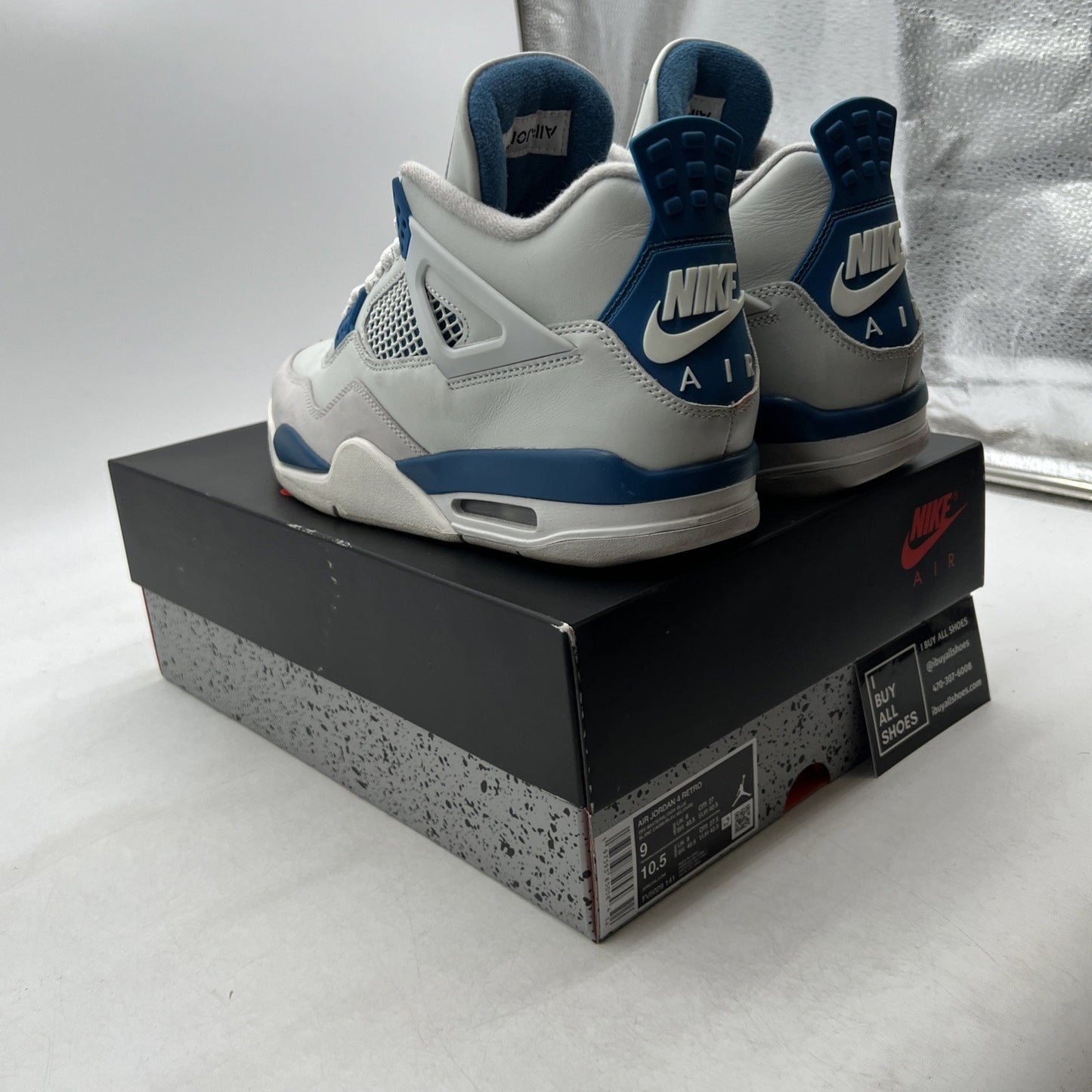 Size 9 - Air Jordan 4 Retro 2024 Military Blue (FV5029-141)
