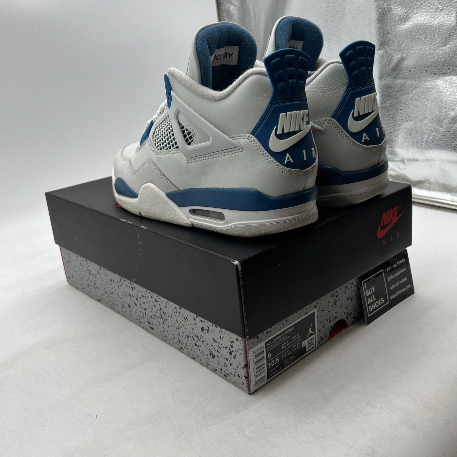 Size 9 - Air Jordan 4 Retro 2024 Military Blue (FV5029-141)