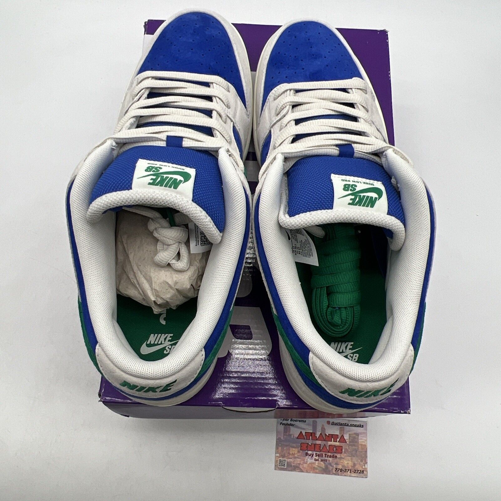 Size 14 - Nike Dunk SB Low Hyper Royal Malachite Blue Purple (HF3804-001)