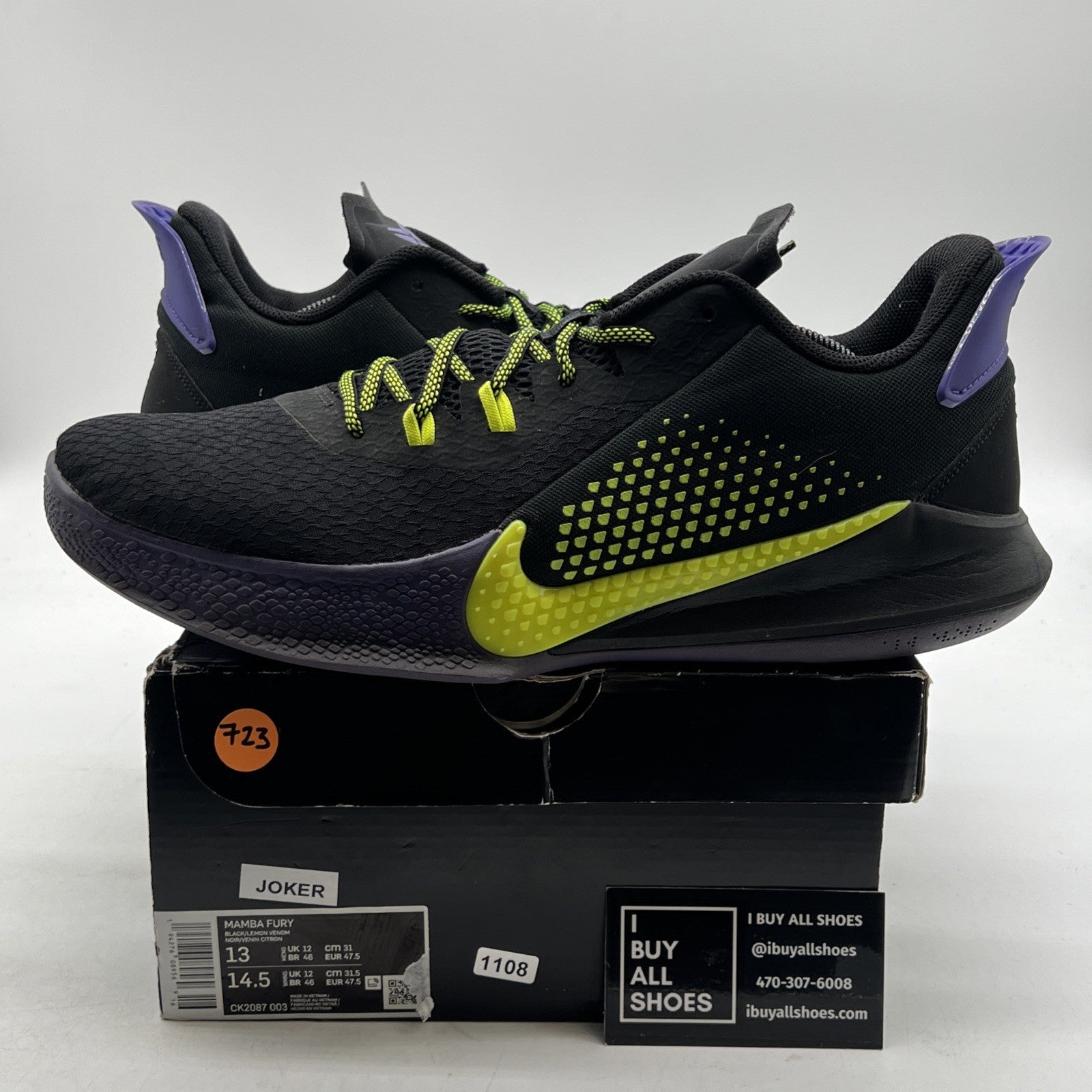Size 13 - Nike Mamba Fury Lakers Away (CK2087-003)
