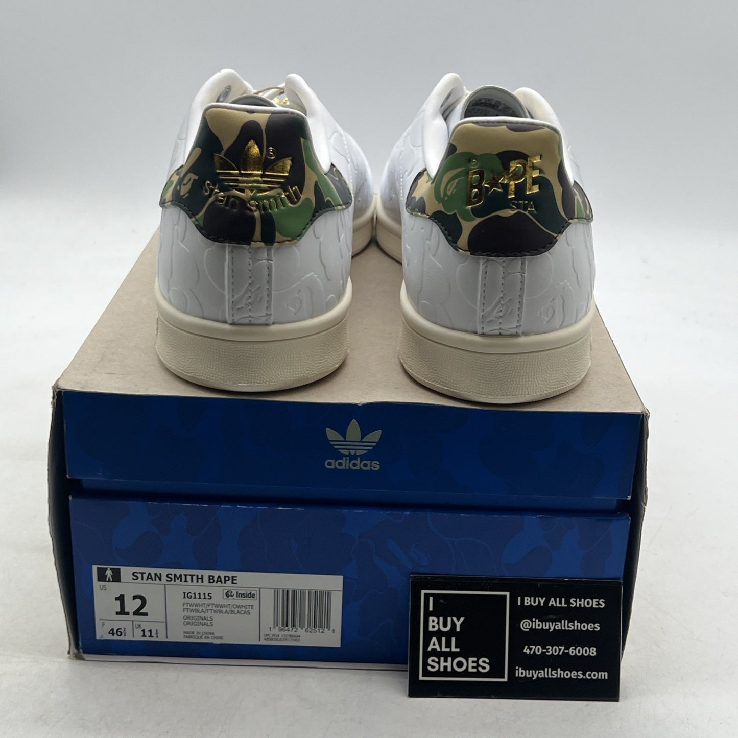 Size 12 - BAPE x Adidas Stan Smith 30th Anniversary (IG1115)