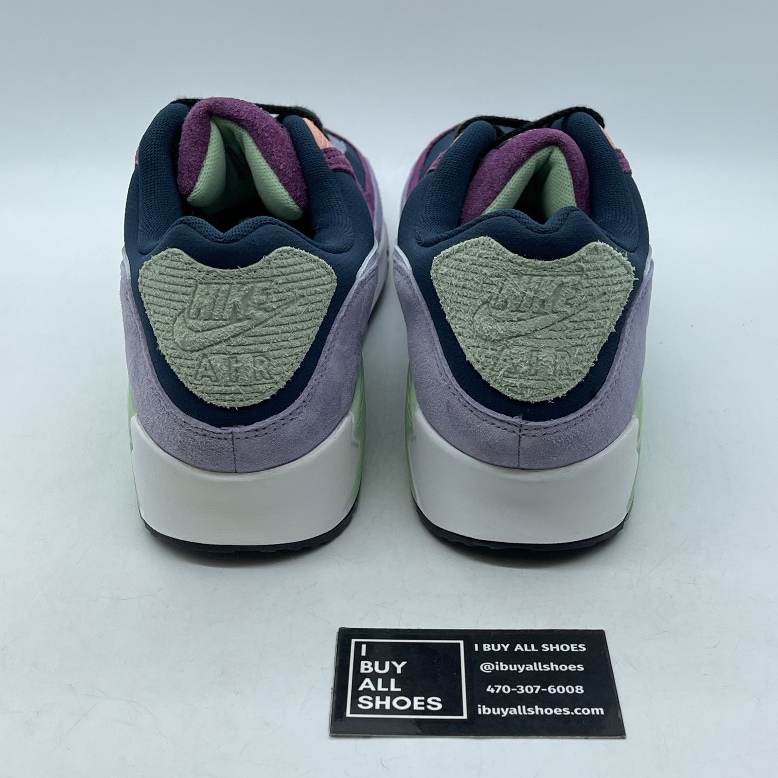 Size 13 - Nike Air Max 90 NRG Light Bordeaux Armory Navy Suede (DM0035-500)