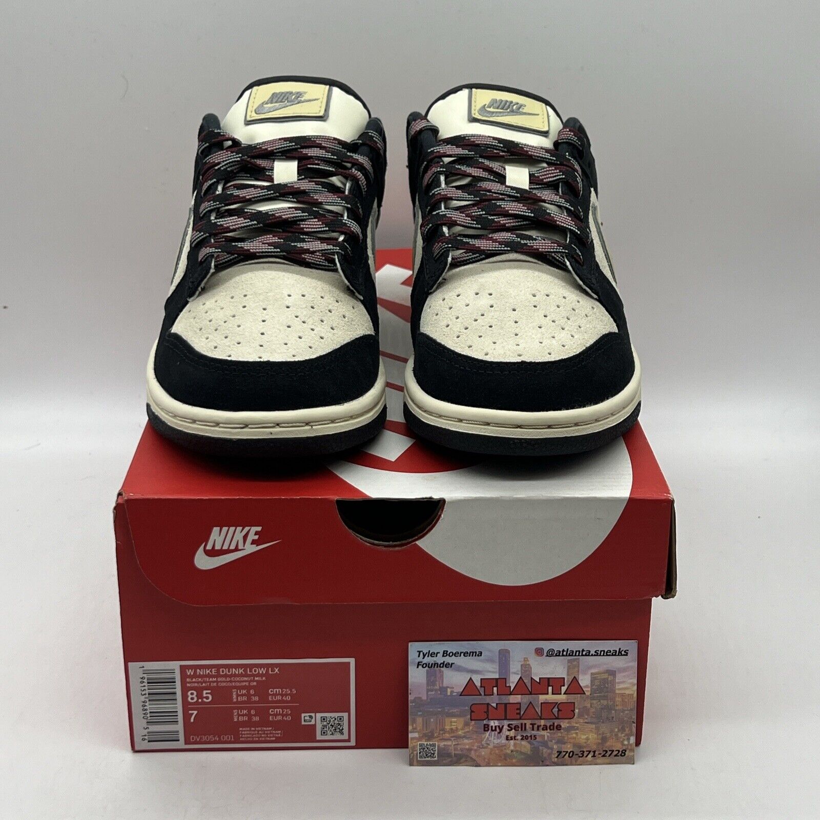 Size 8.5 - Nike Dunk Low LX Black Team Gold 2023 Brand New Og All