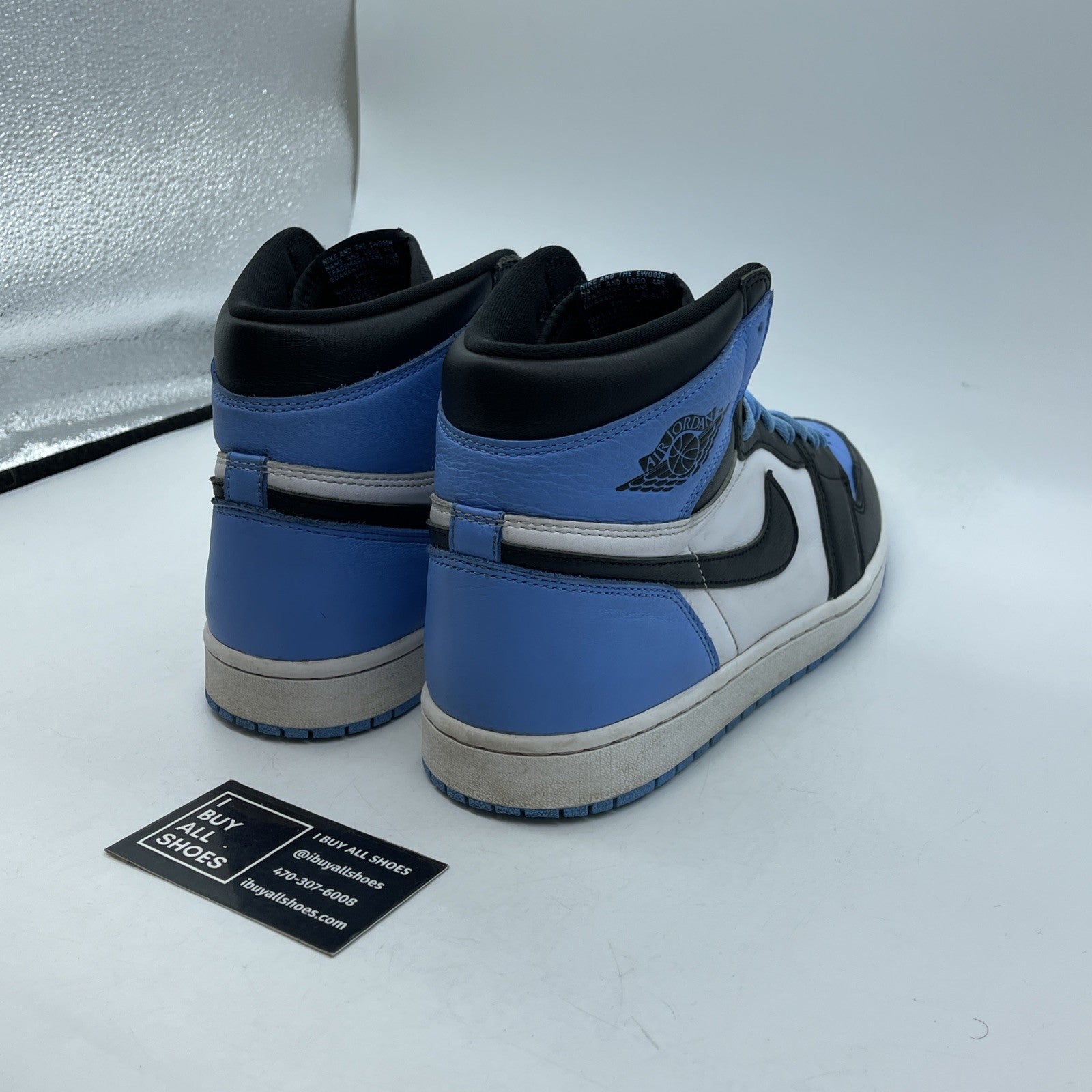 Size 10 - Jordan 1 Retro OG High UNC Toe Blue White Leather (DZ5485-400)