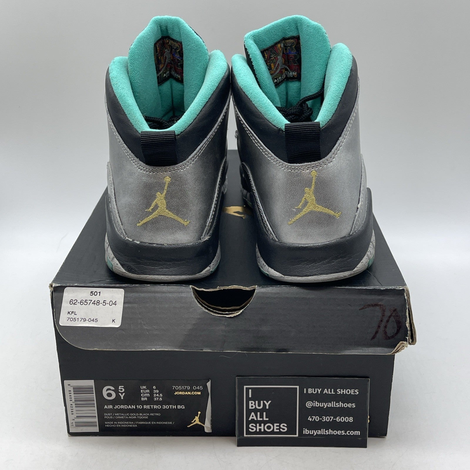 Size 6.5Y - Air Jordan 10 Retro Lady Liberty (705179-045)