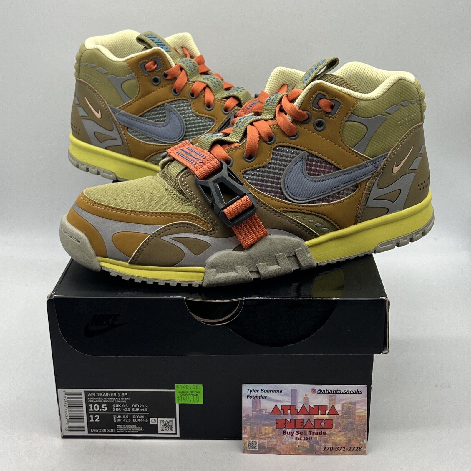 Size 10.5 - Nike Air Trainer Coriander Brand New Og All