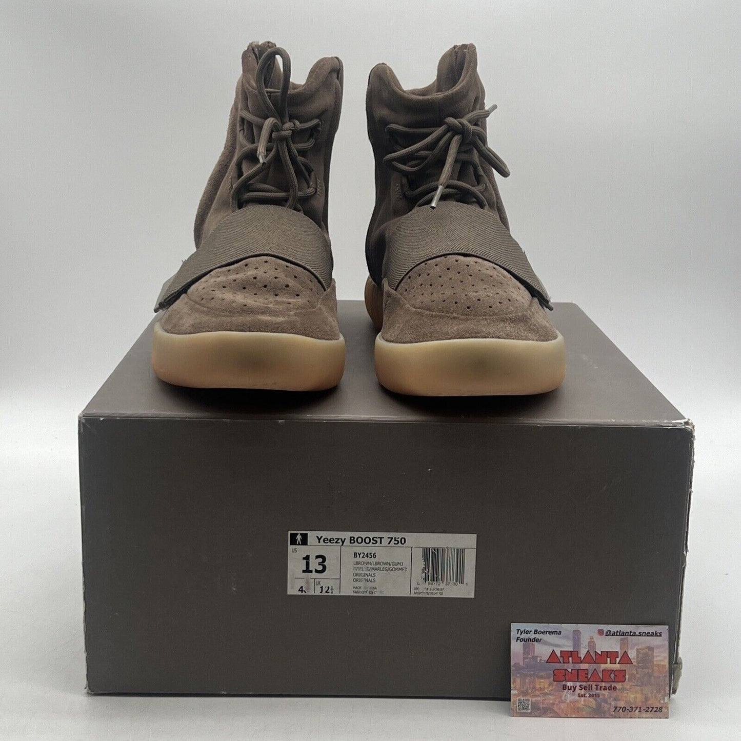 Size 13 - adidas Yeezy Boost 750 Chocolate New Suede Gum (BY2456)