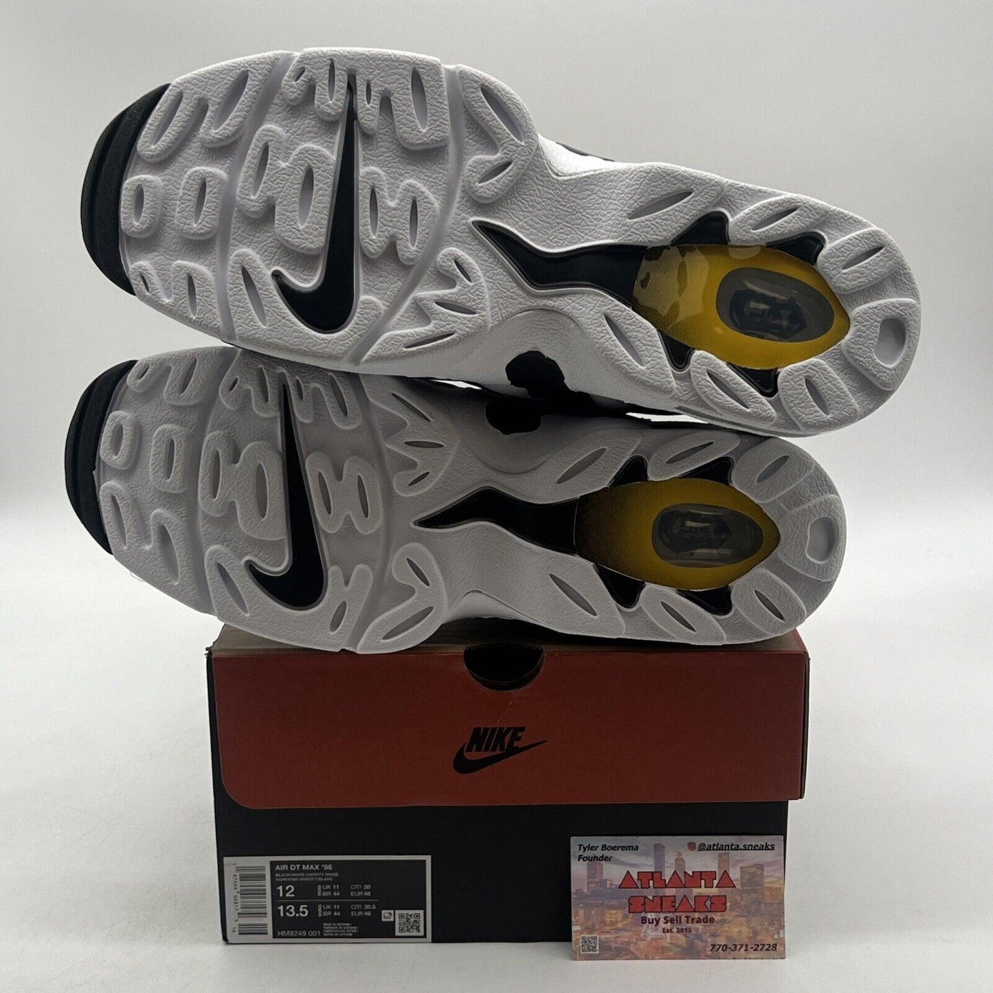 Size 12 - Nike Air DT Max ’96 2024 Black White Yellow Suede (HM8249-001)