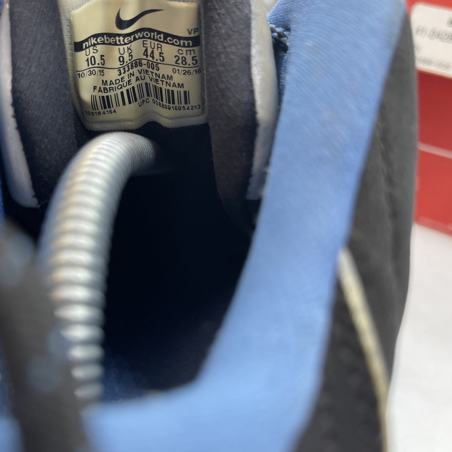 Size 10.5 - Nike Air Penny 2 Varsity Royal Black Blue Suede (333886-005)