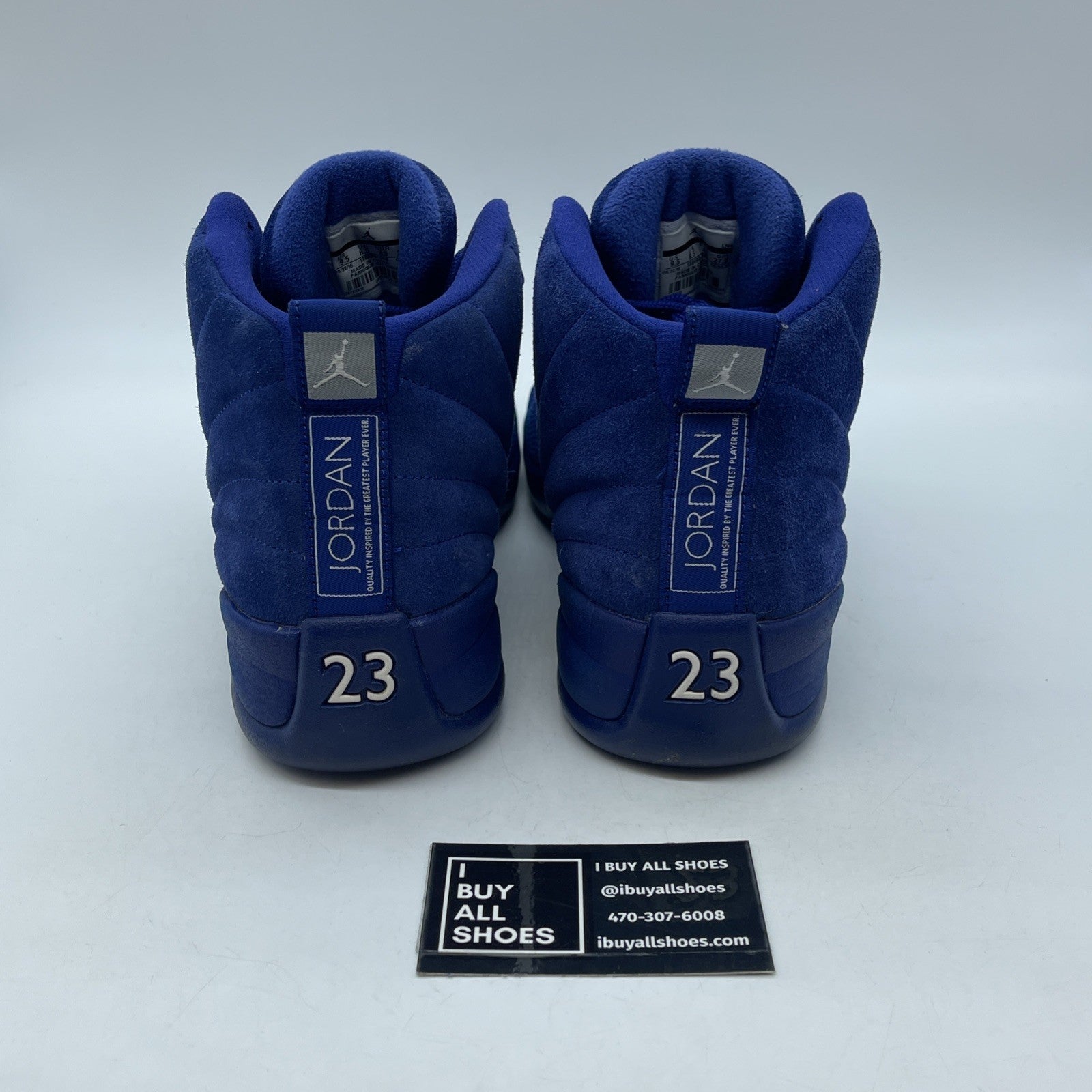 Size 9.5 - Air Jordan 12 Retro Deep Royal Blue Suede Leather (130690-400)