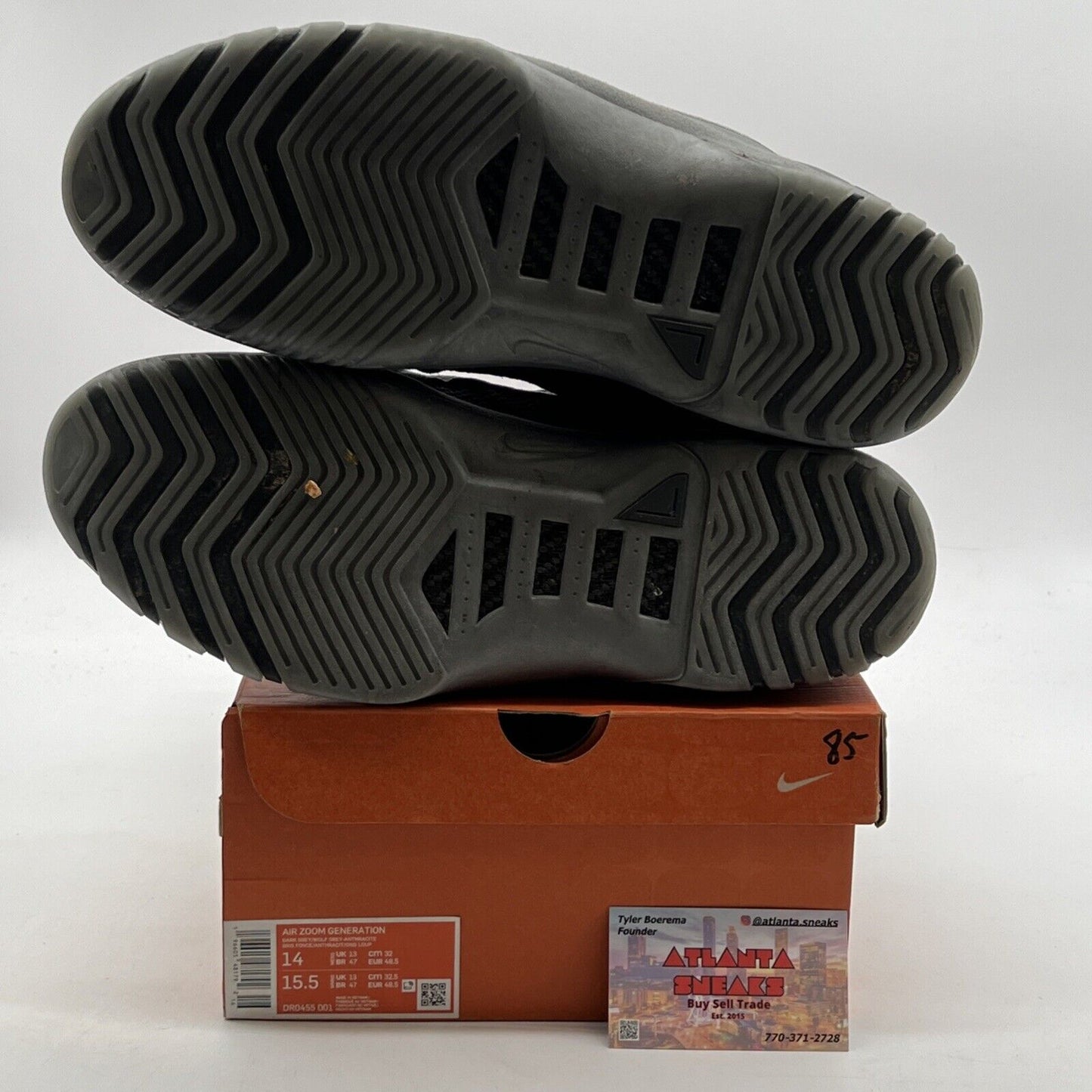 Size 14 - Nike Air Zoom Generation Retro Dark Grey (DR0455-001)
