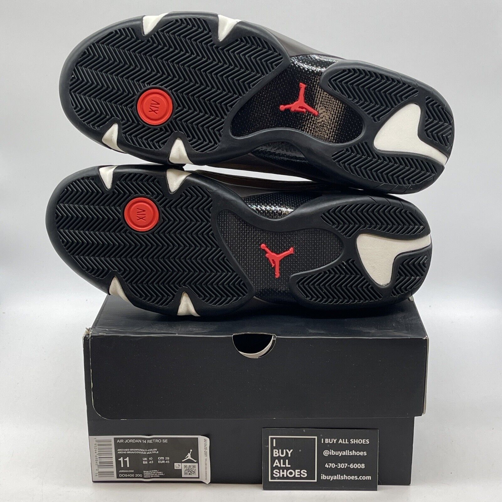 Size 11 - Air Jordan 14 Retro Winterized Brown Red White Black Suede DO9406-200